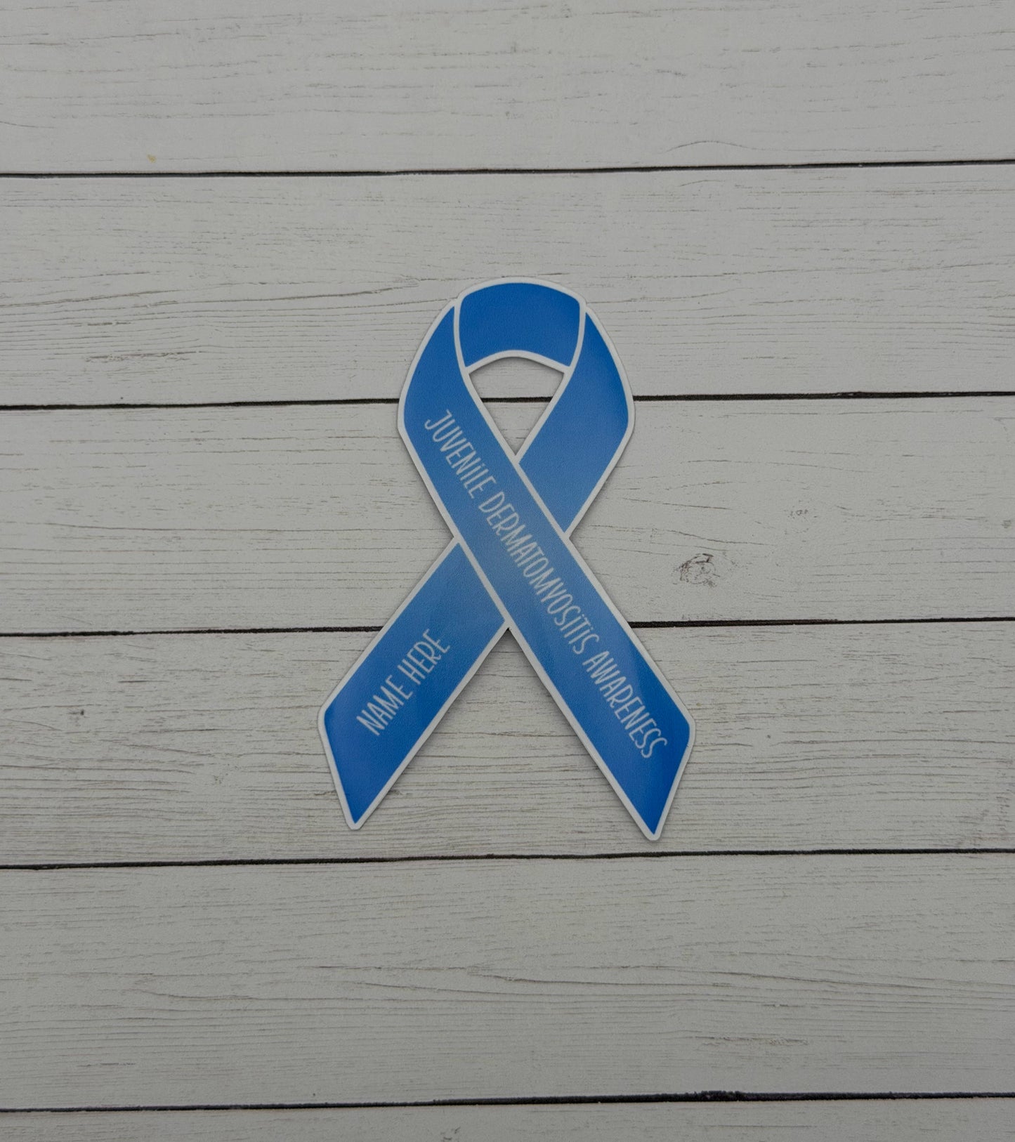 Juvenile Dermatomyositis Awareness Custom Ribbon Sticker