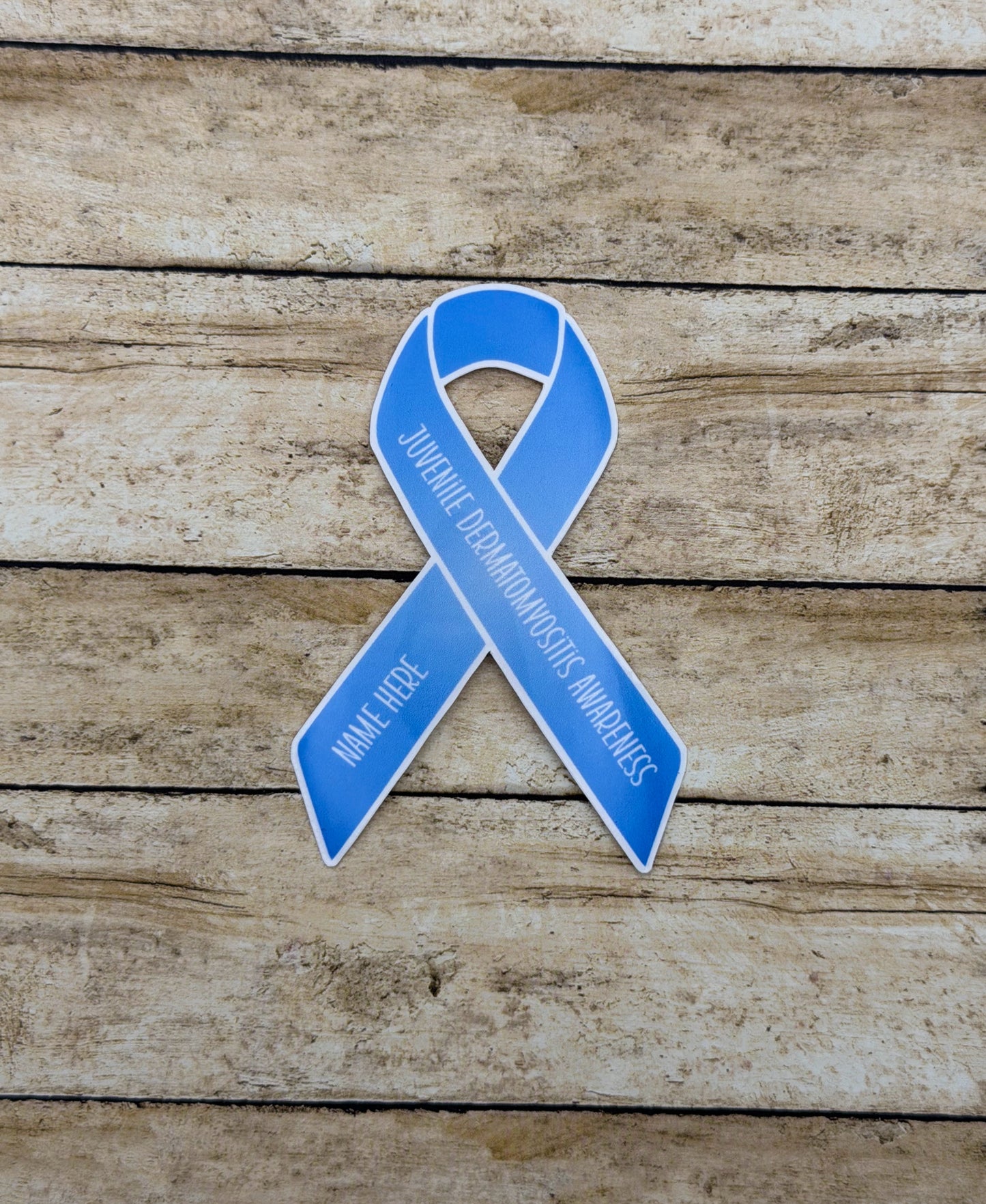 Juvenile Dermatomyositis Awareness Custom Ribbon Sticker