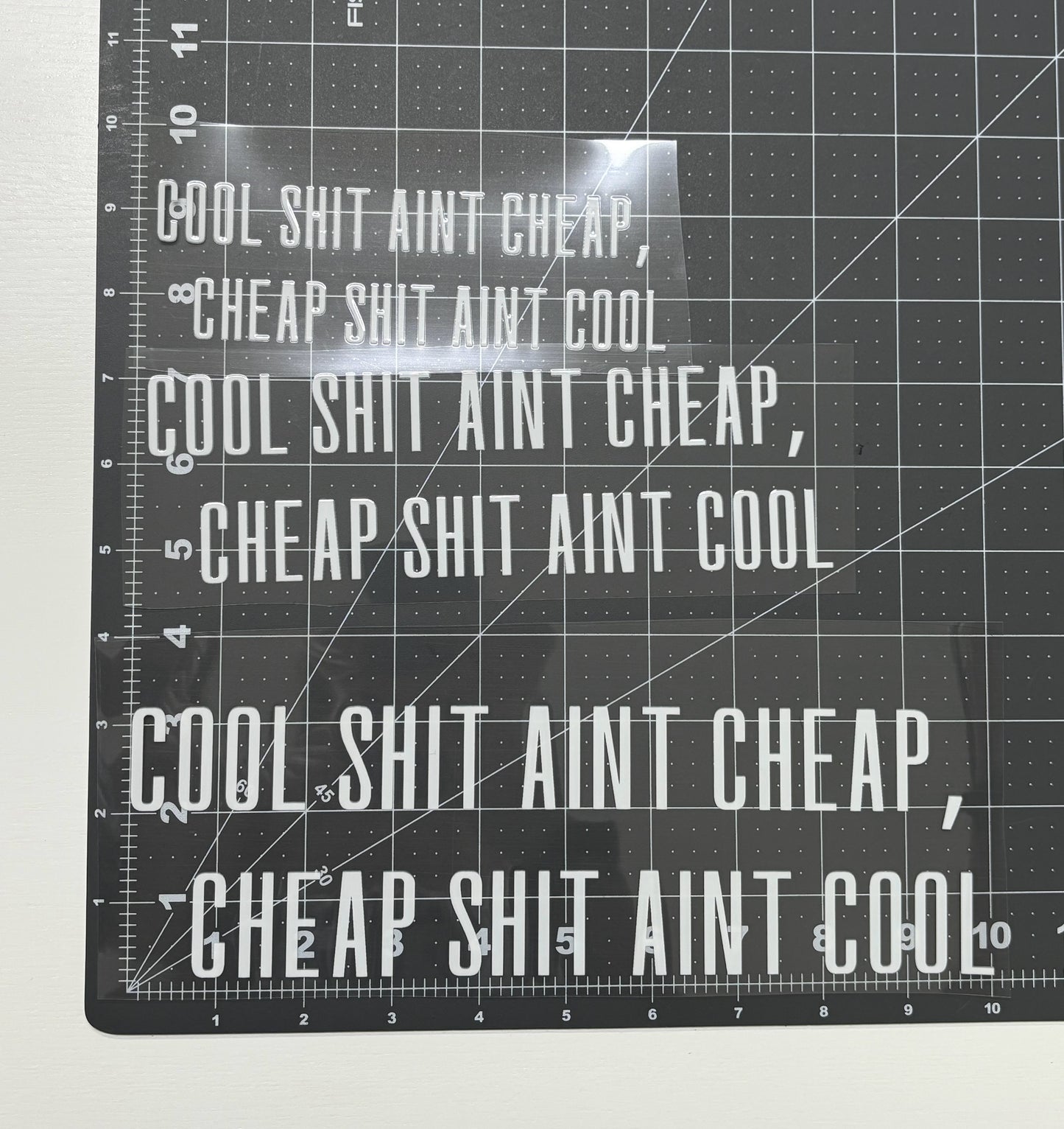 Cool Shit Ain't Cheap, Cheap Shit Ain't Cool Car Decal