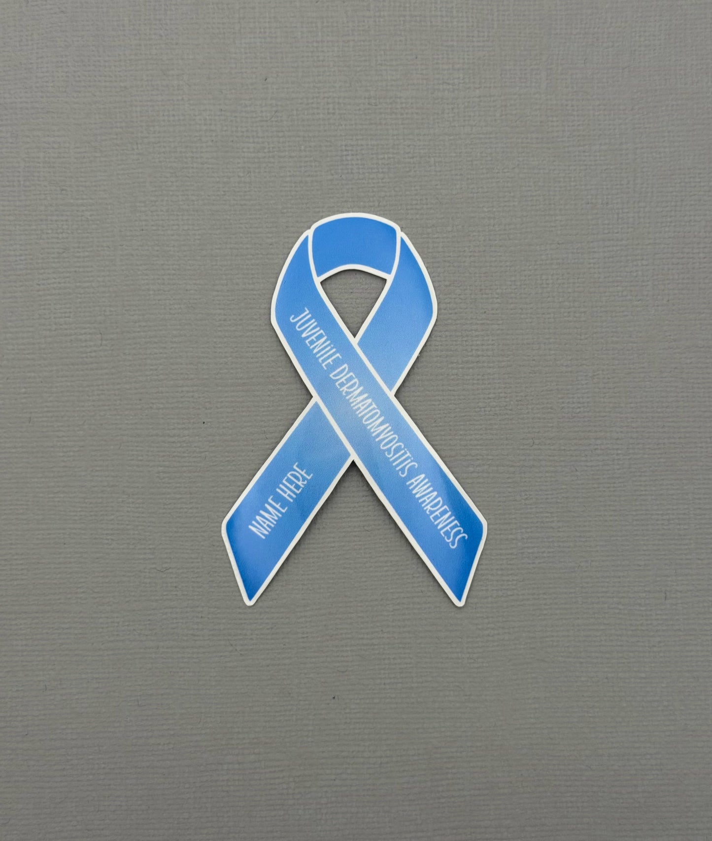 Juvenile Dermatomyositis Awareness Custom Ribbon Sticker