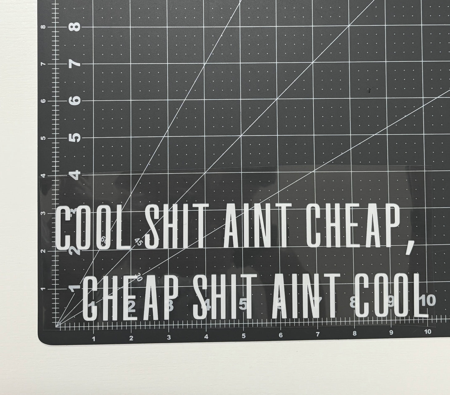 Cool Shit Ain't Cheap, Cheap Shit Ain't Cool Car Decal