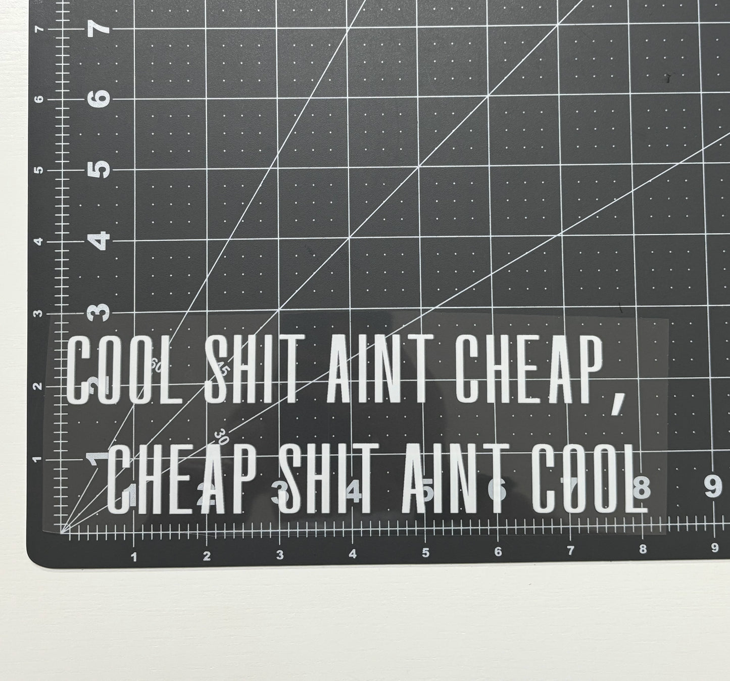 Cool Shit Ain't Cheap, Cheap Shit Ain't Cool Car Decal