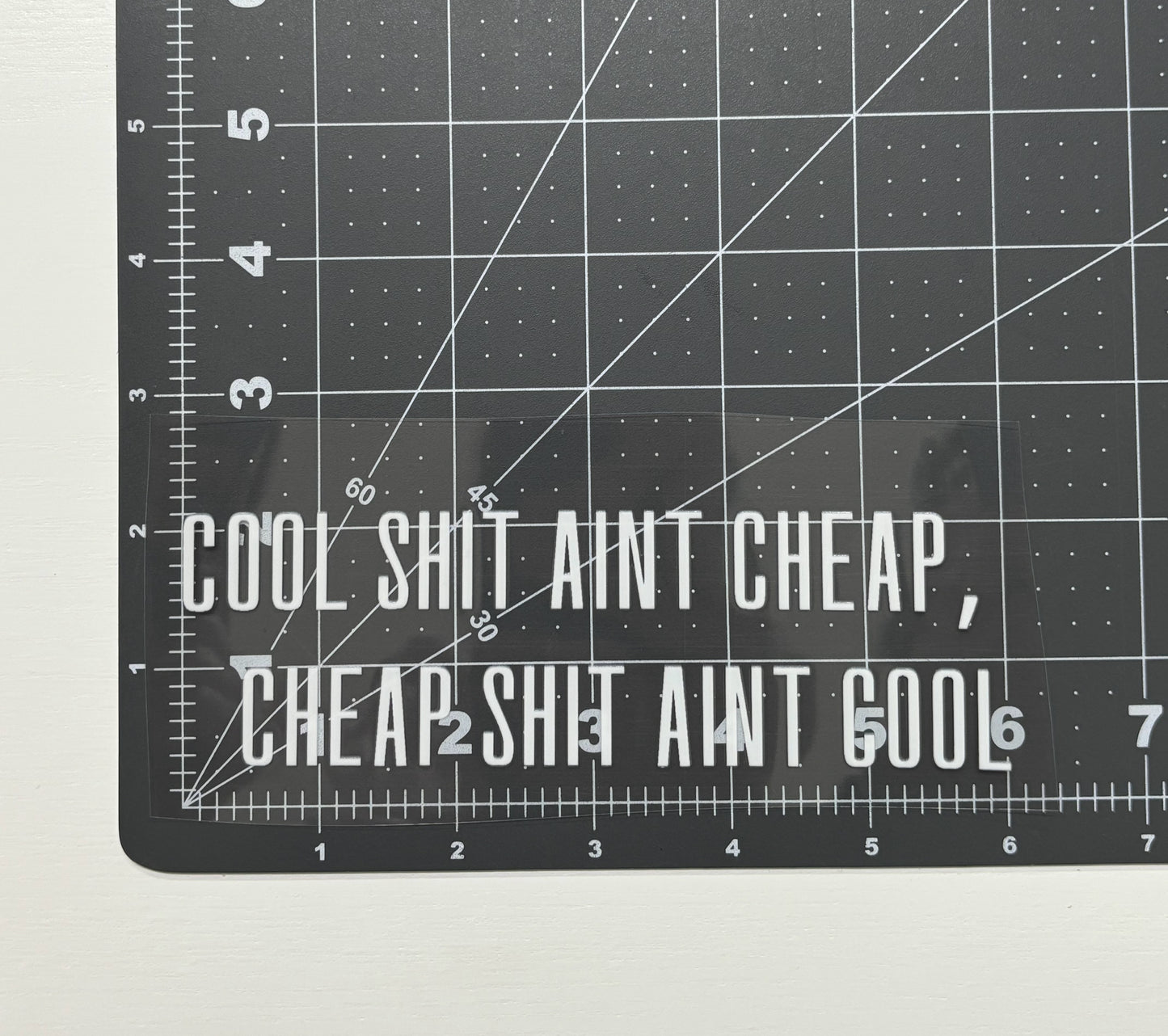Cool Shit Ain't Cheap, Cheap Shit Ain't Cool Car Decal