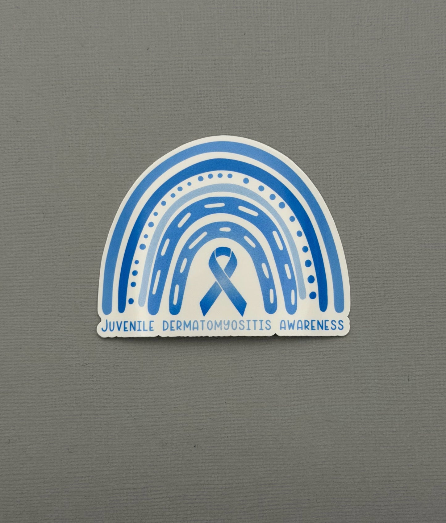 Juvenile Dermatomyositis Awareness Rainbow Sticker or Magnet