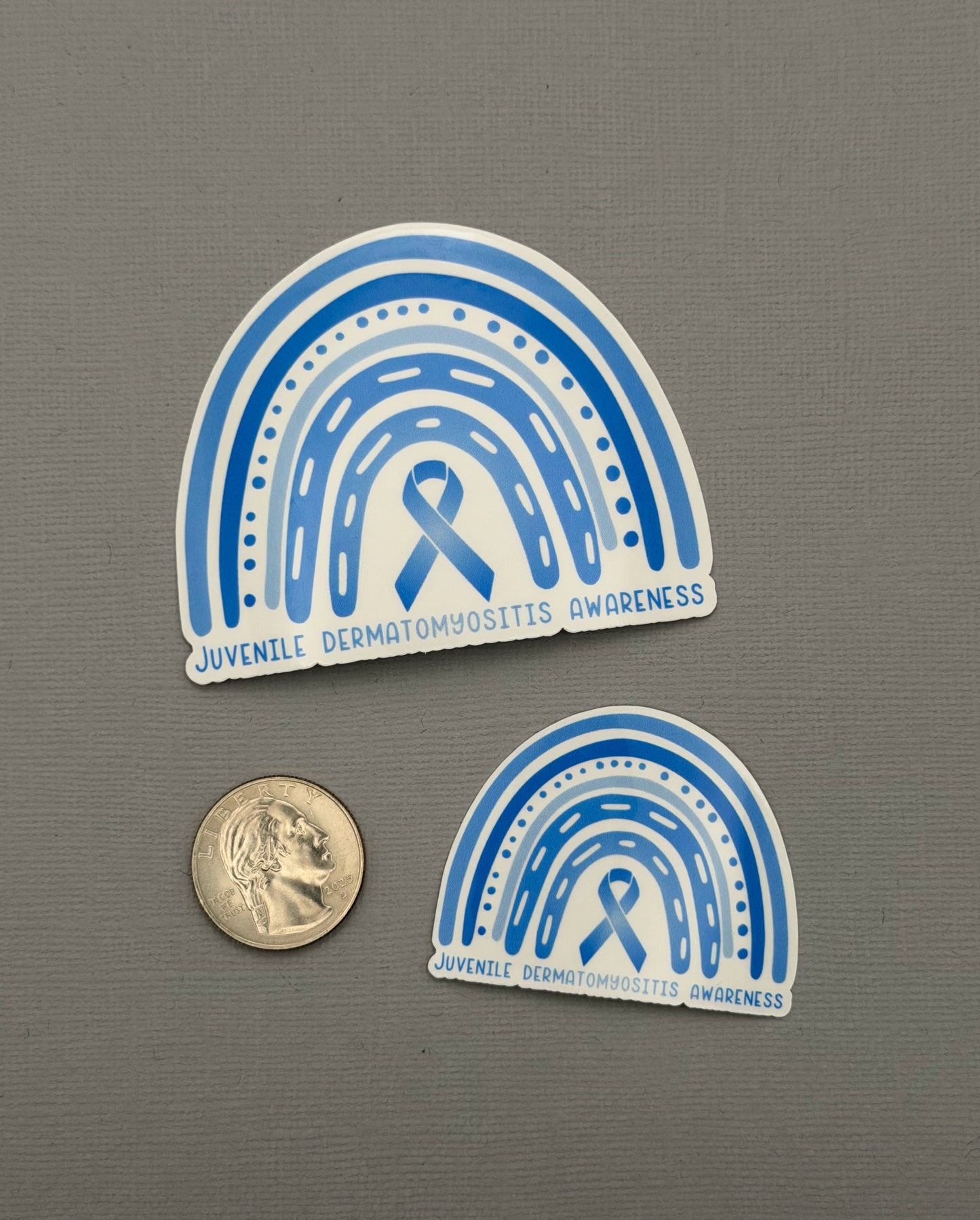 Juvenile Dermatomyositis Awareness Rainbow Sticker or Magnet
