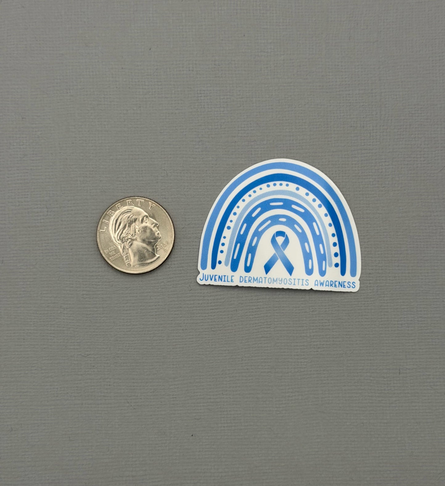 Juvenile Dermatomyositis Awareness Rainbow Sticker or Magnet