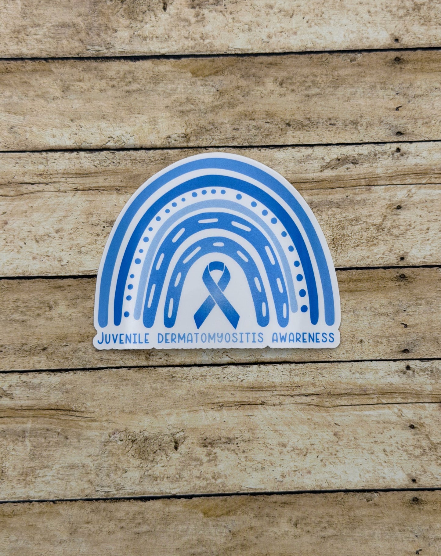 Juvenile Dermatomyositis Awareness Rainbow Sticker or Magnet