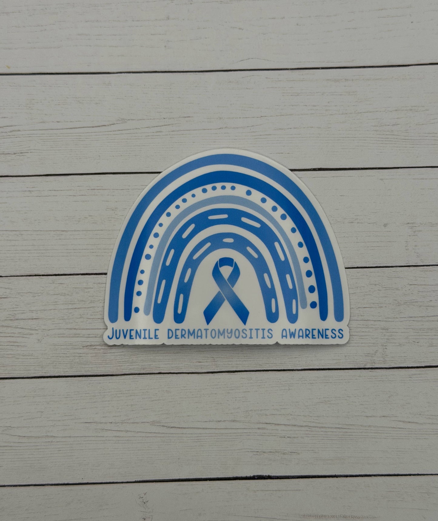 Juvenile Dermatomyositis Awareness Rainbow Sticker or Magnet