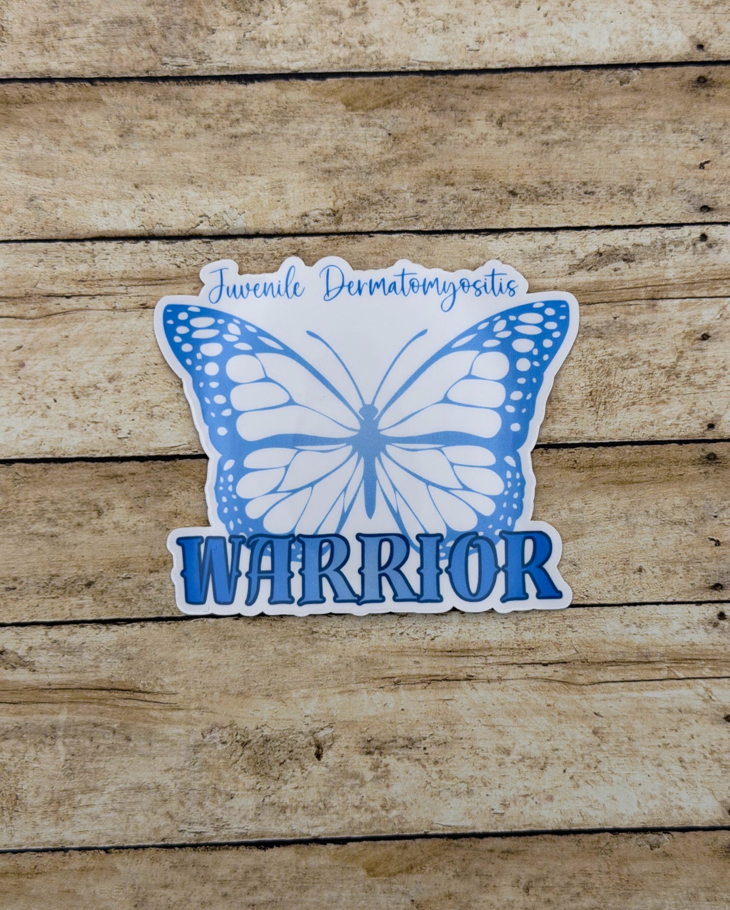 Juvenile Dermatomyositis Warrior Butterfly Sticker or Magnet