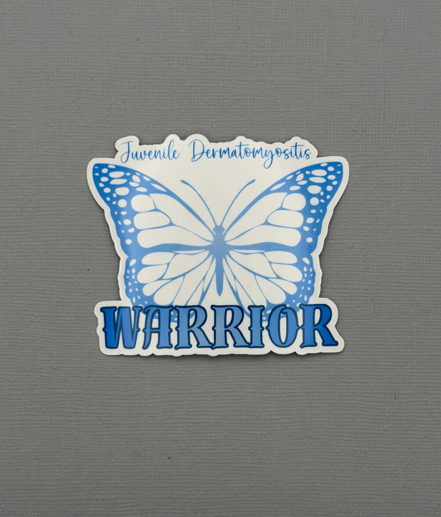 Juvenile Dermatomyositis Warrior Butterfly Sticker or Magnet