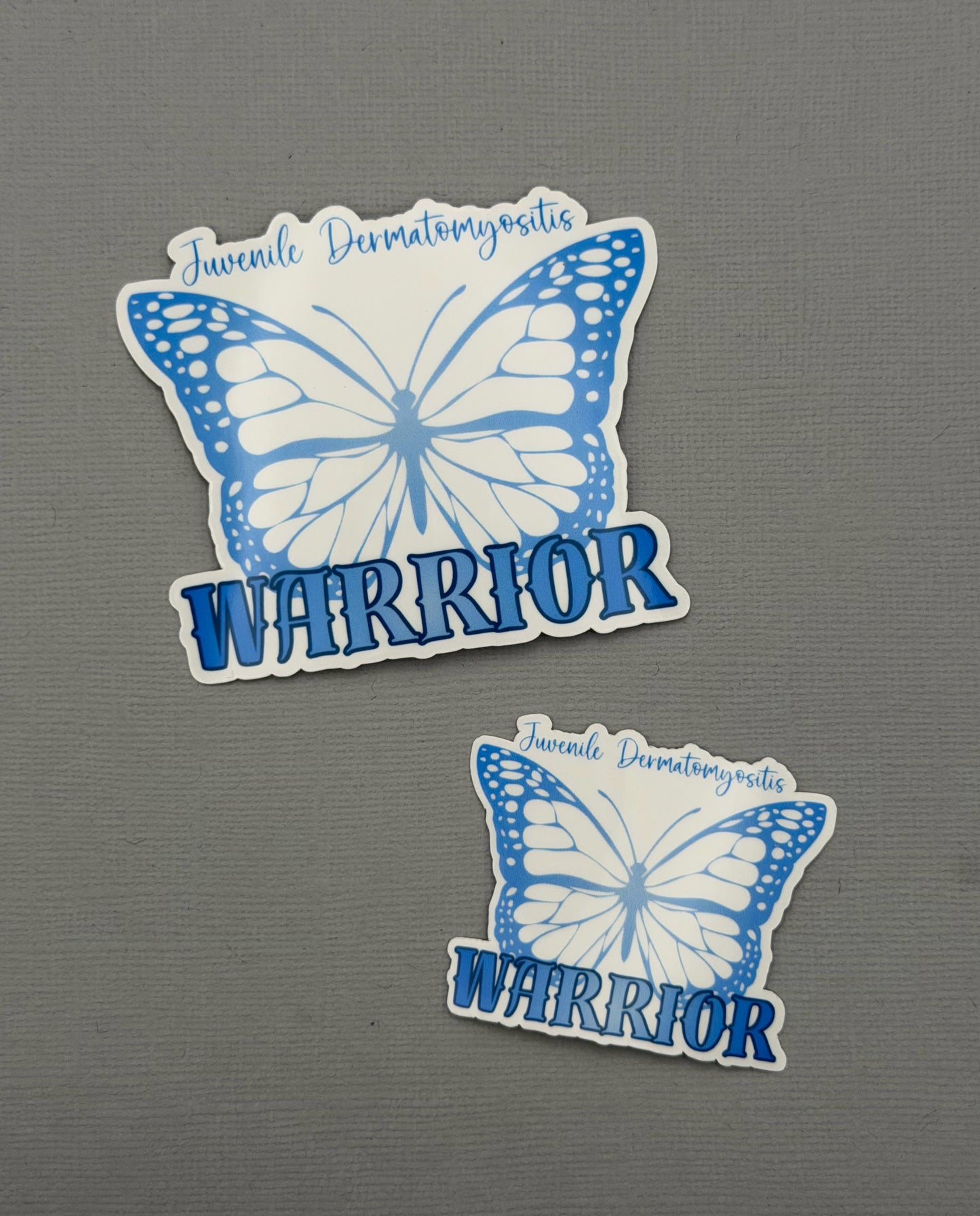 Juvenile Dermatomyositis Warrior Butterfly Sticker or Magnet