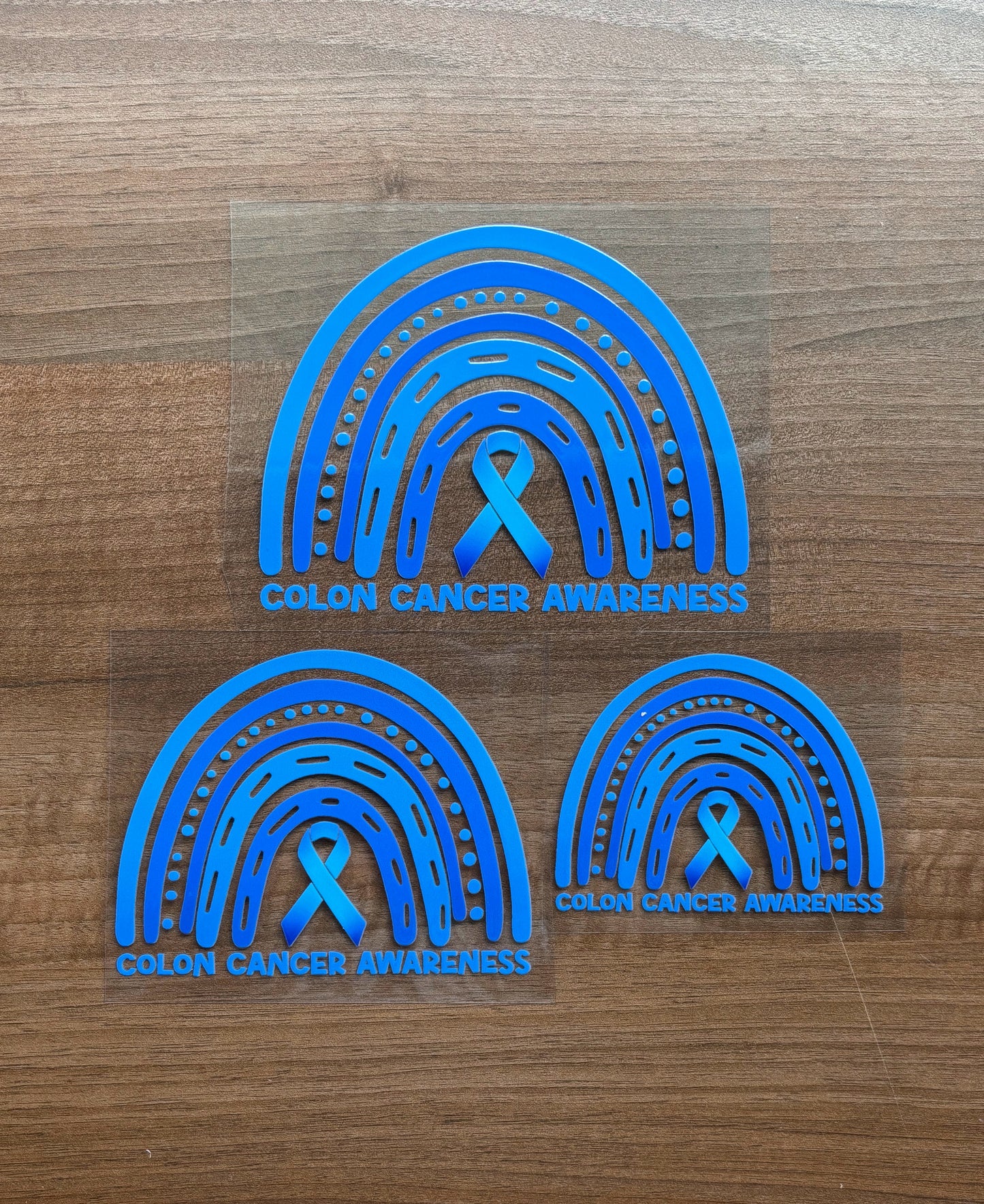 Colon Cancer Awareness Rainbow Car Decal