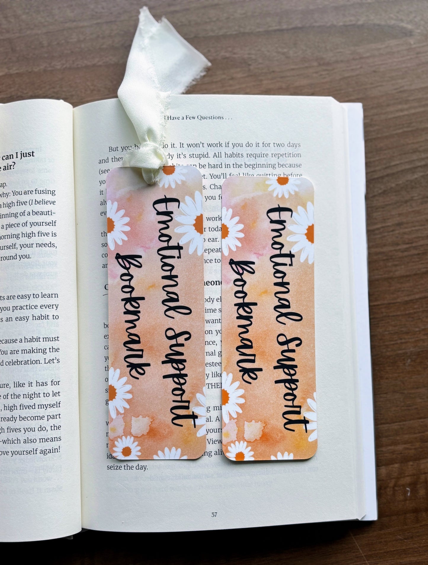 Emotional Support Bookmark