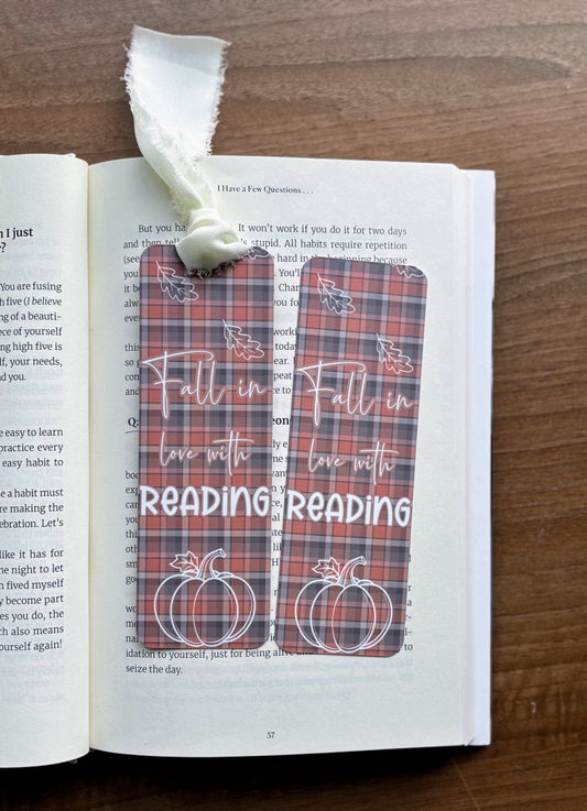 Fall in Love with Reading Bookmark