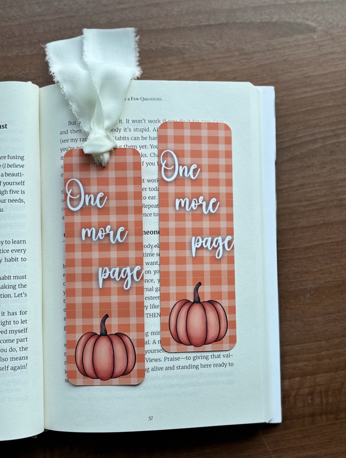 One more Page Pumpkin Bookmark