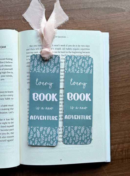 Every Book is a new Adventure Bookmark