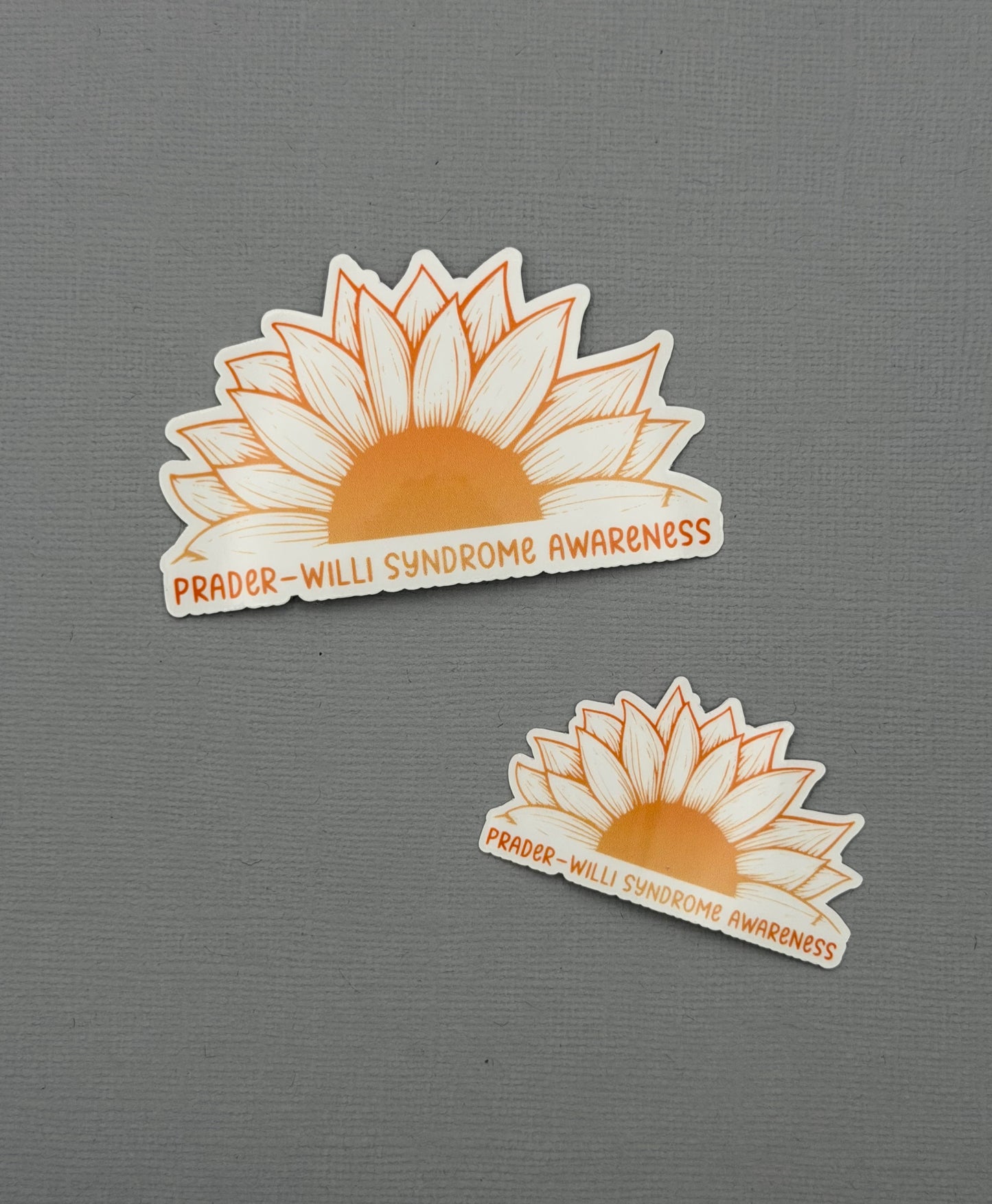 Prader–Willi Syndrome Awareness Sunflower Sticker or Magnet