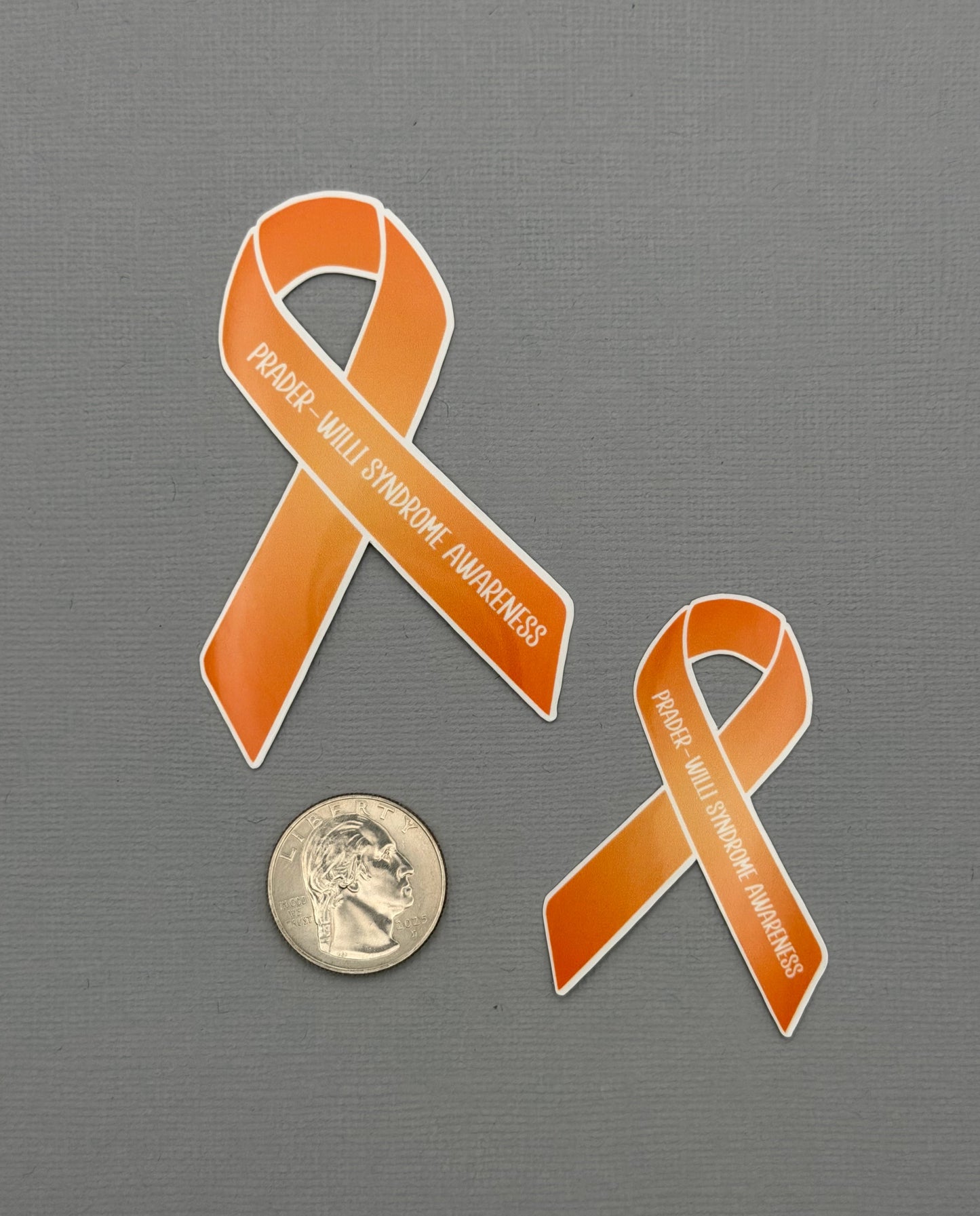 Prader–Willi Syndrome Awareness Ribbon Sticker or Magnet