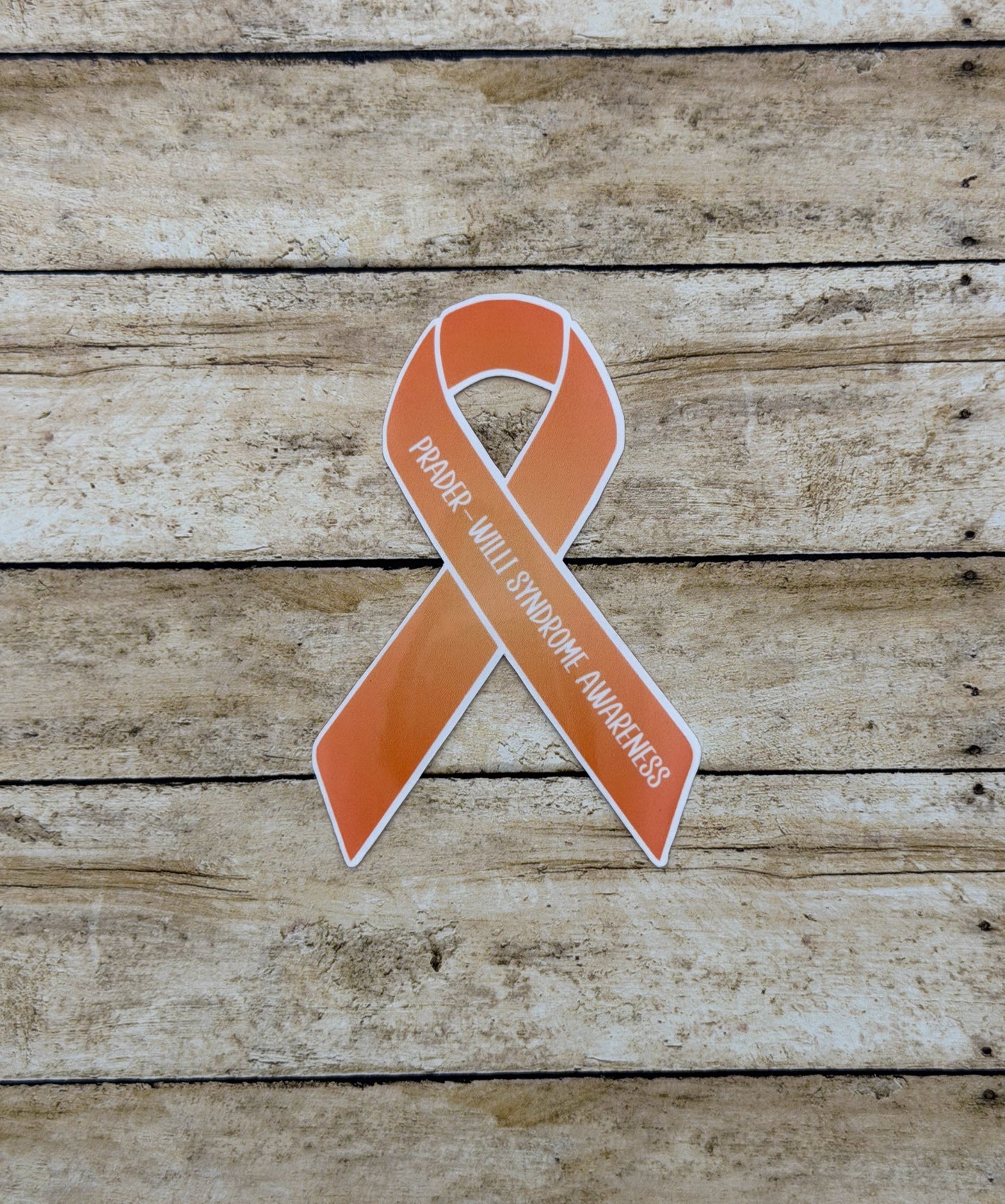 Prader–Willi Syndrome Awareness Ribbon Sticker or Magnet