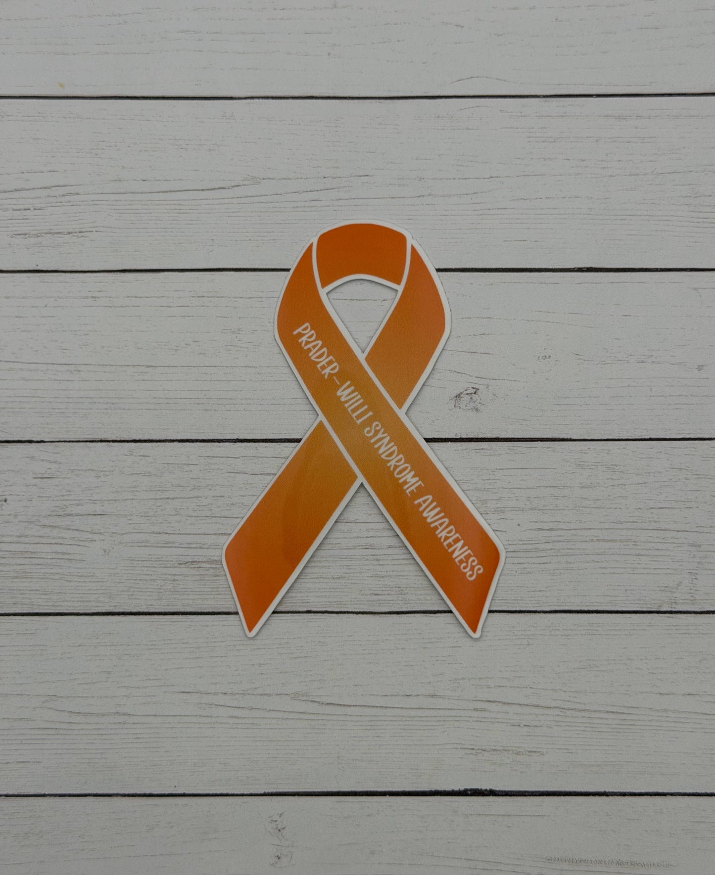 Prader–Willi Syndrome Awareness Ribbon Sticker or Magnet