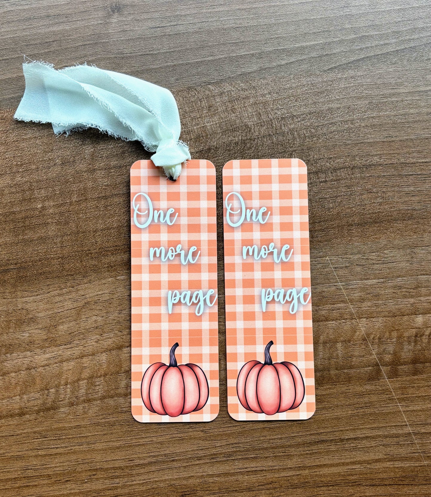One more Page Pumpkin Bookmark