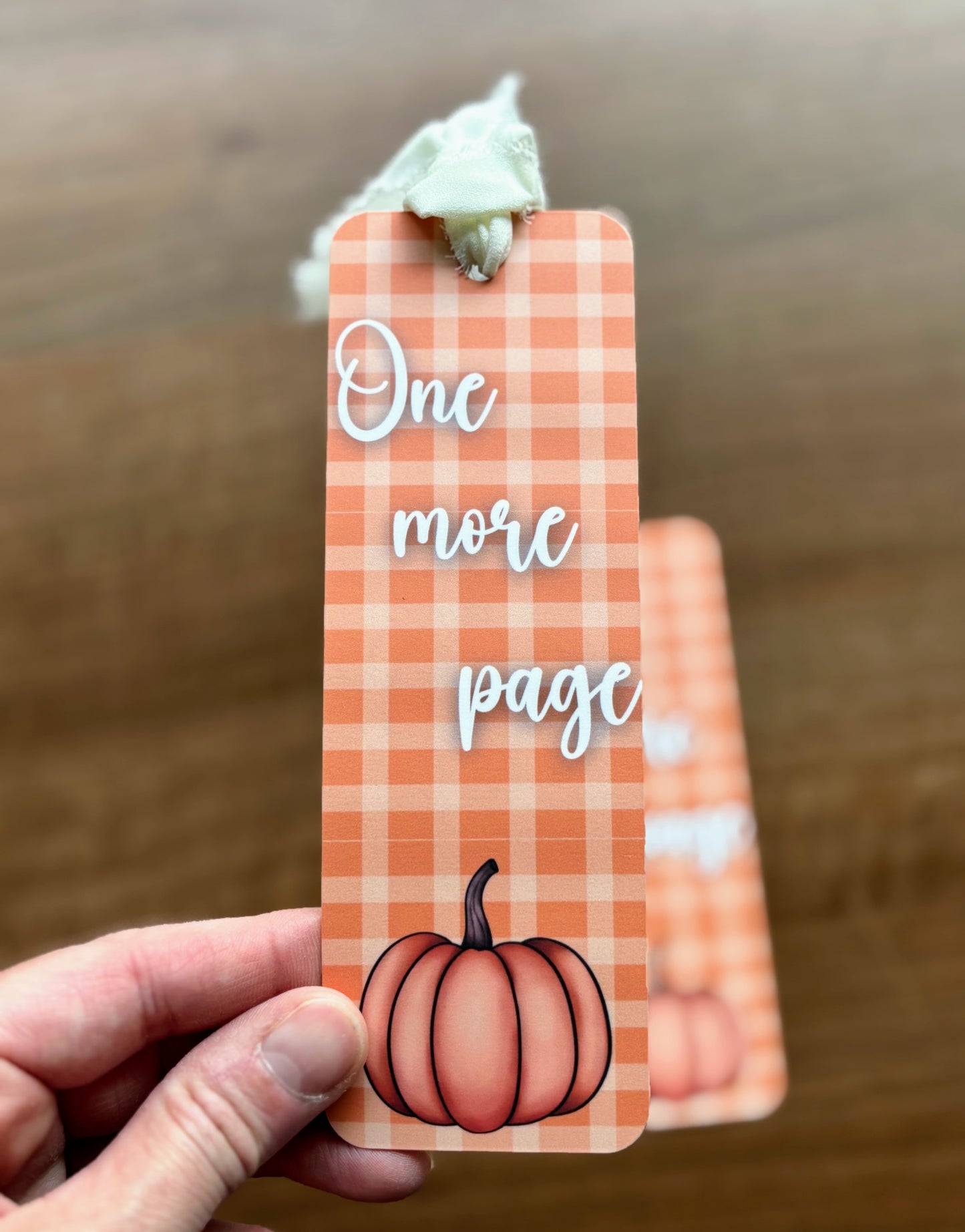 One more Page Pumpkin Bookmark