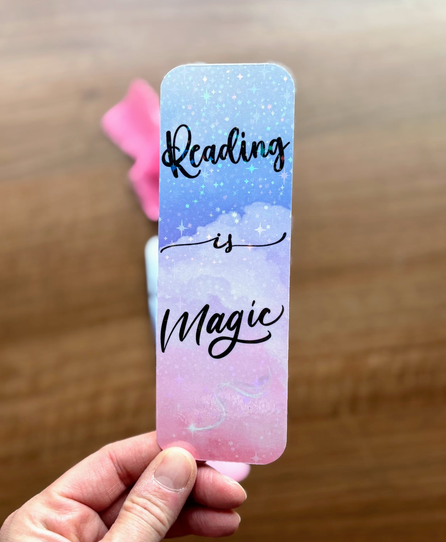 Reading is Magic Holographic Bookmark