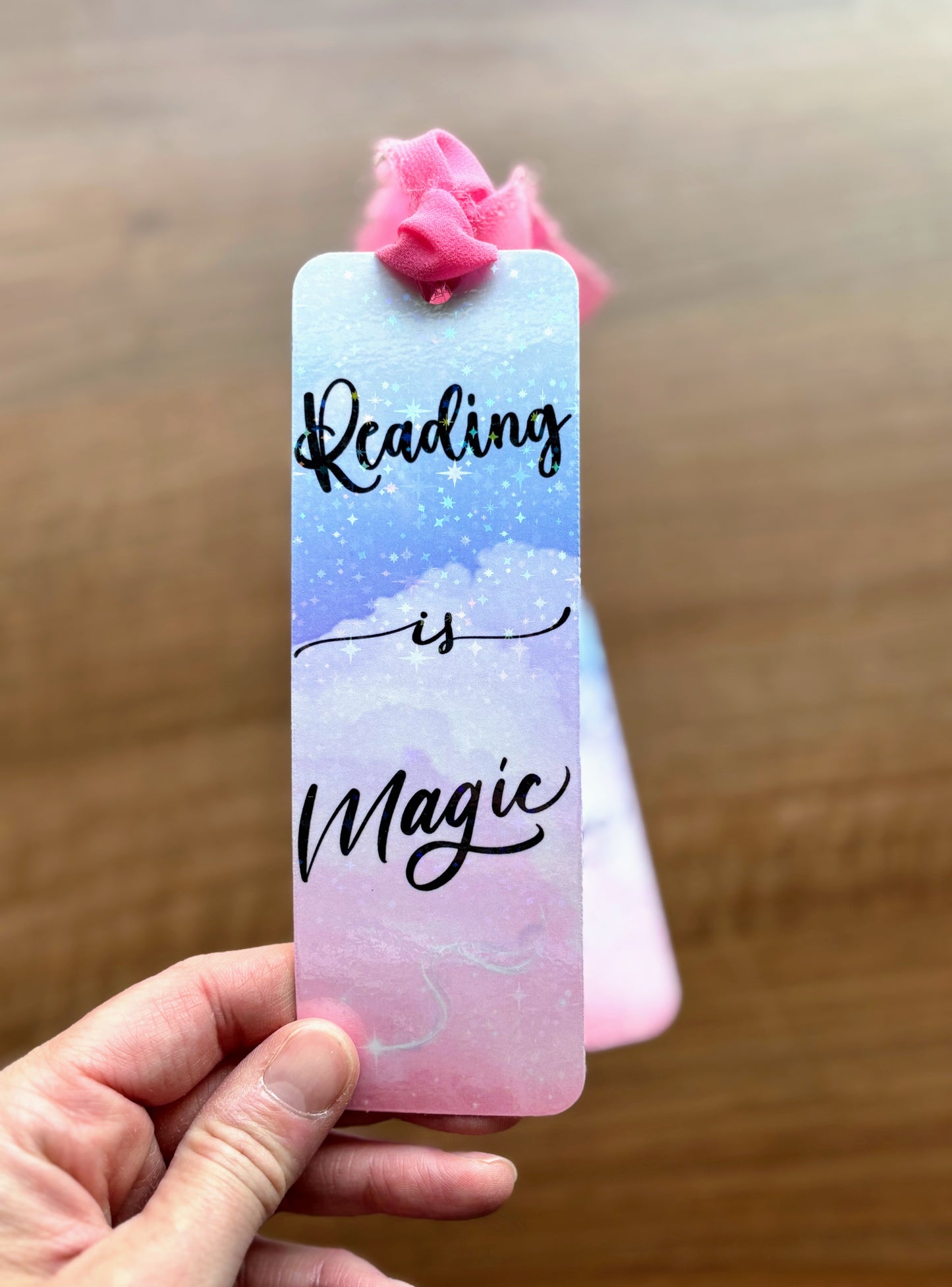 Reading is Magic Holographic Bookmark