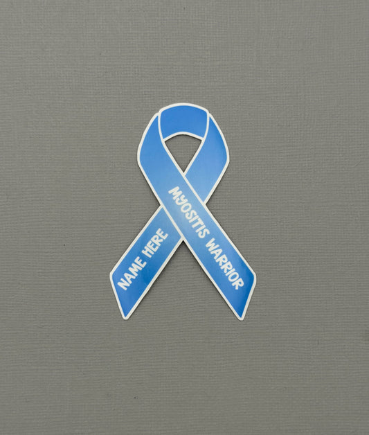 Myositis Warrior Custom Ribbon Sticker