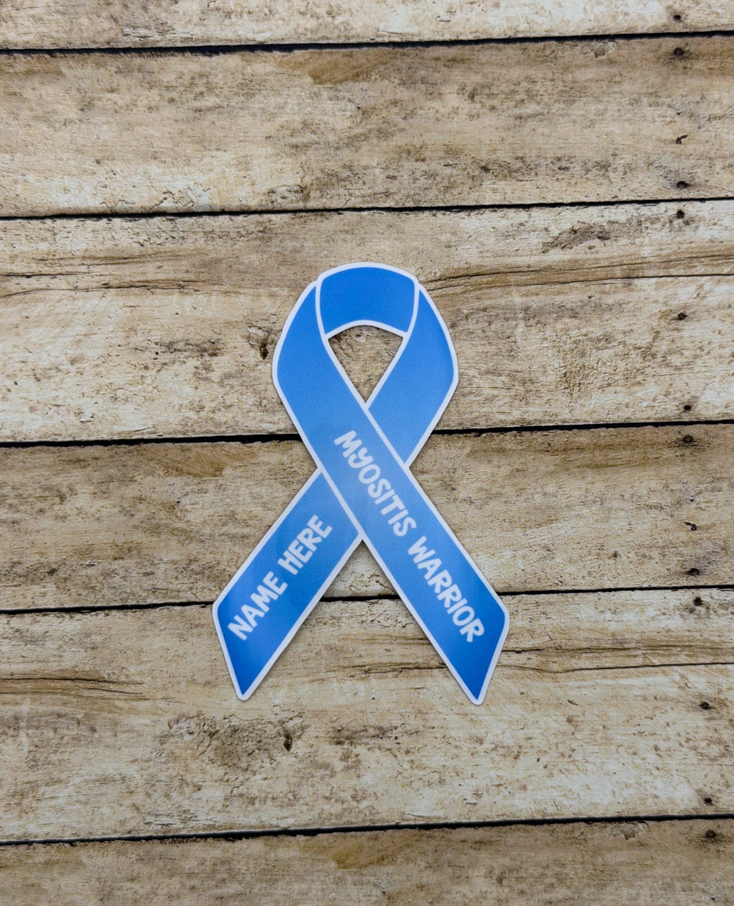 Myositis Warrior Custom Ribbon Sticker