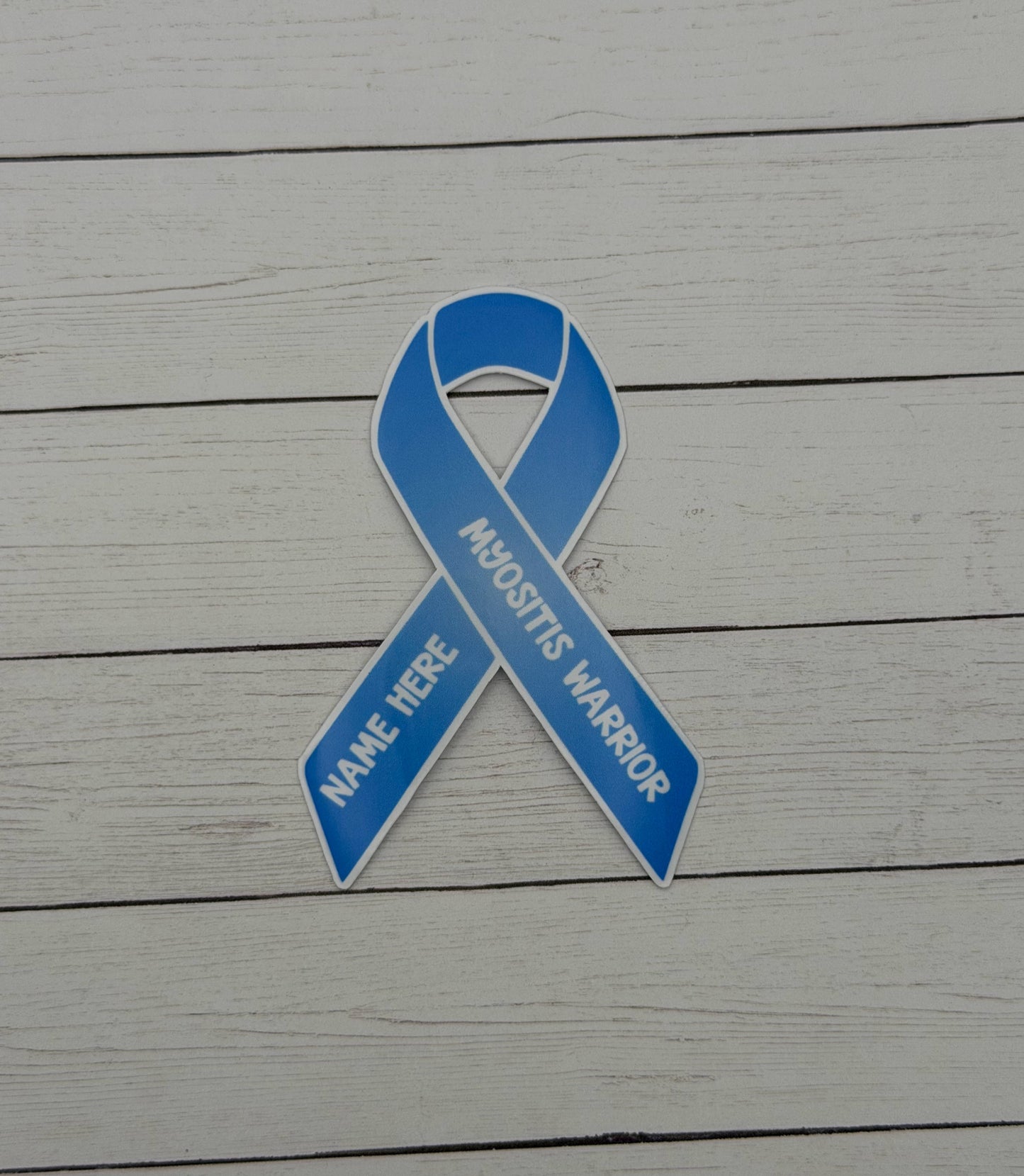 Myositis Warrior Custom Ribbon Sticker