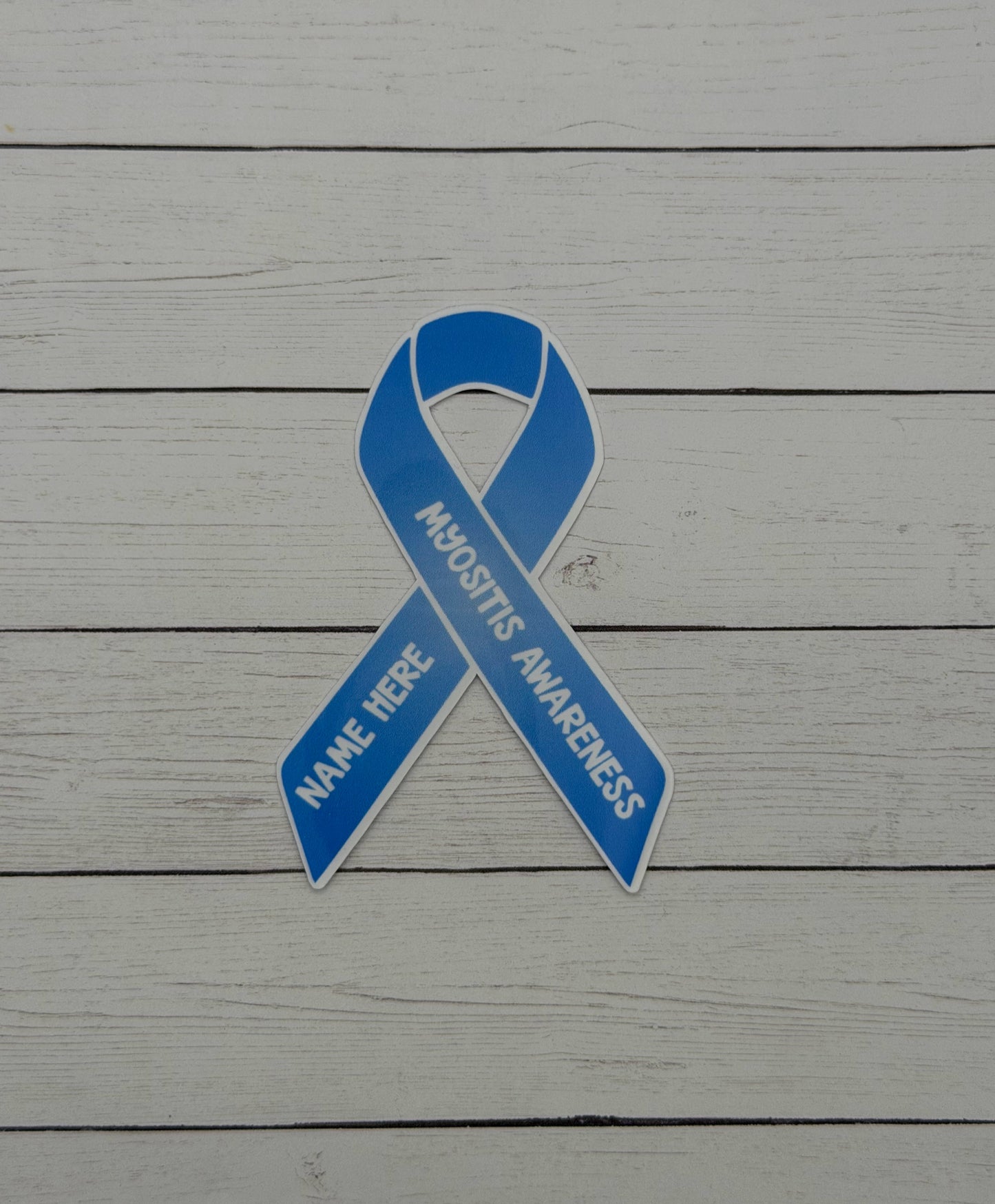 Myositis Awareness Custom Ribbon Sticker