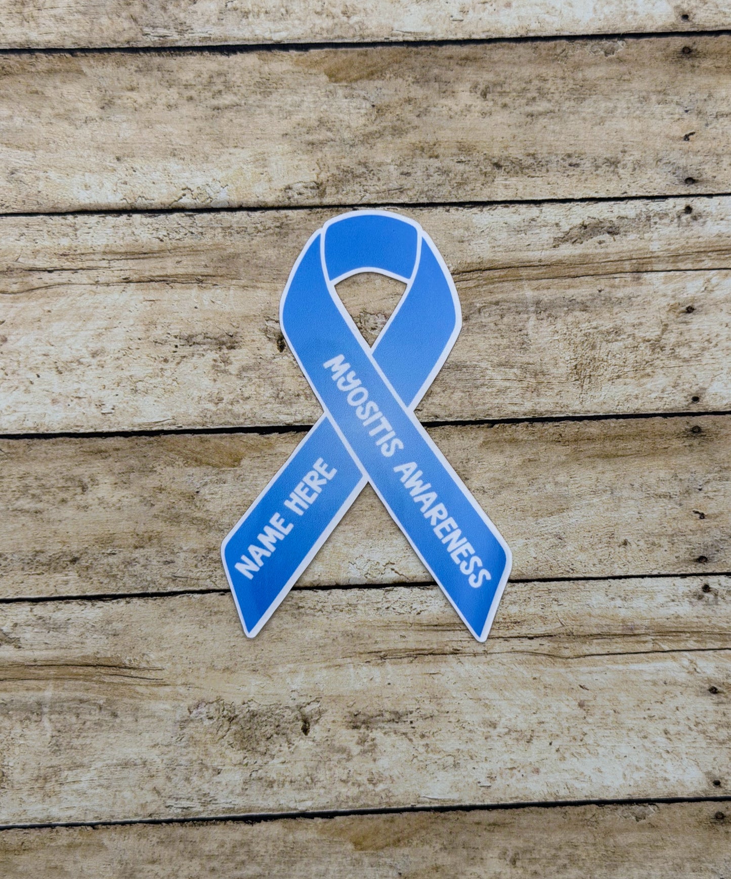 Myositis Awareness Custom Ribbon Sticker