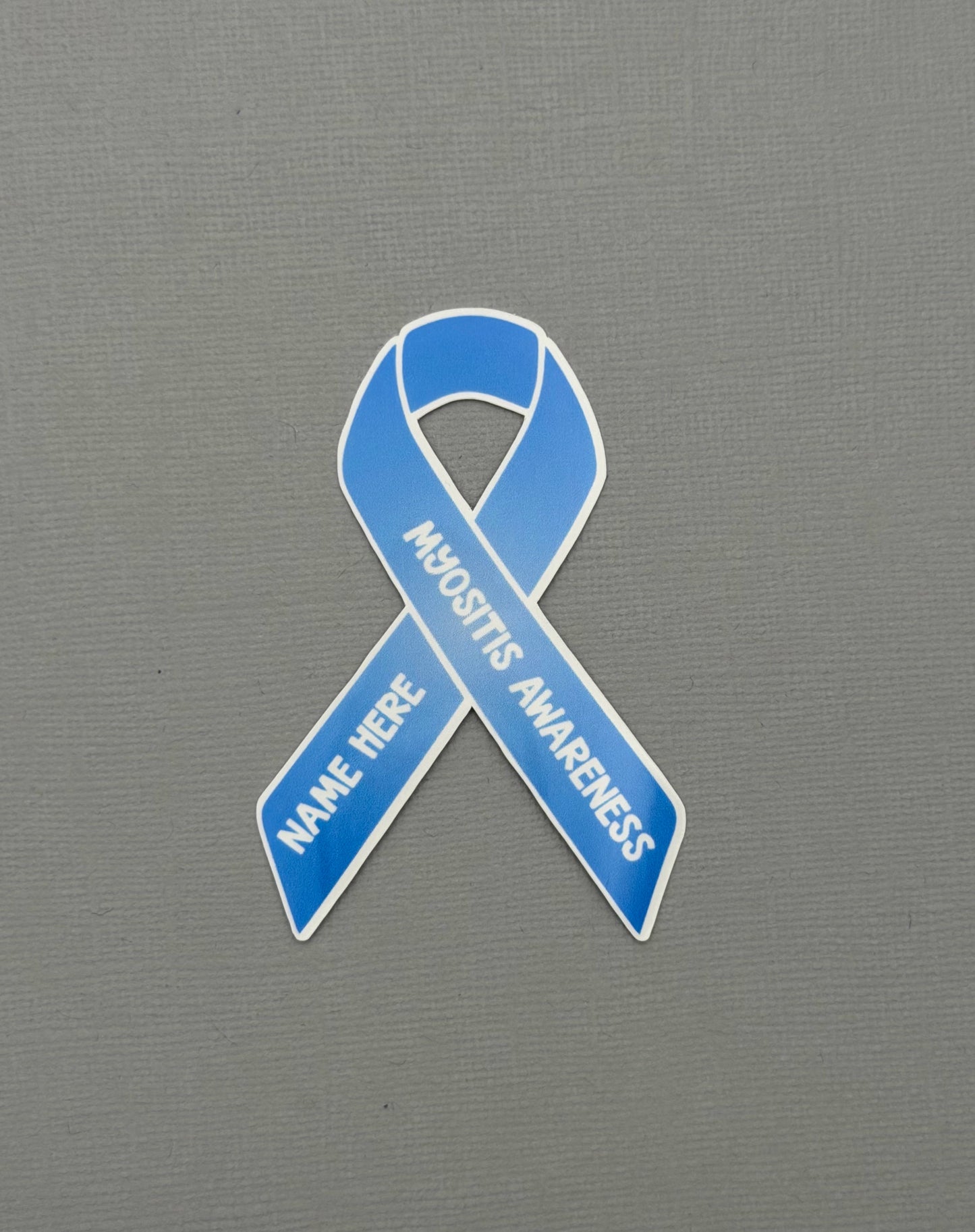 Myositis Awareness Custom Ribbon Sticker