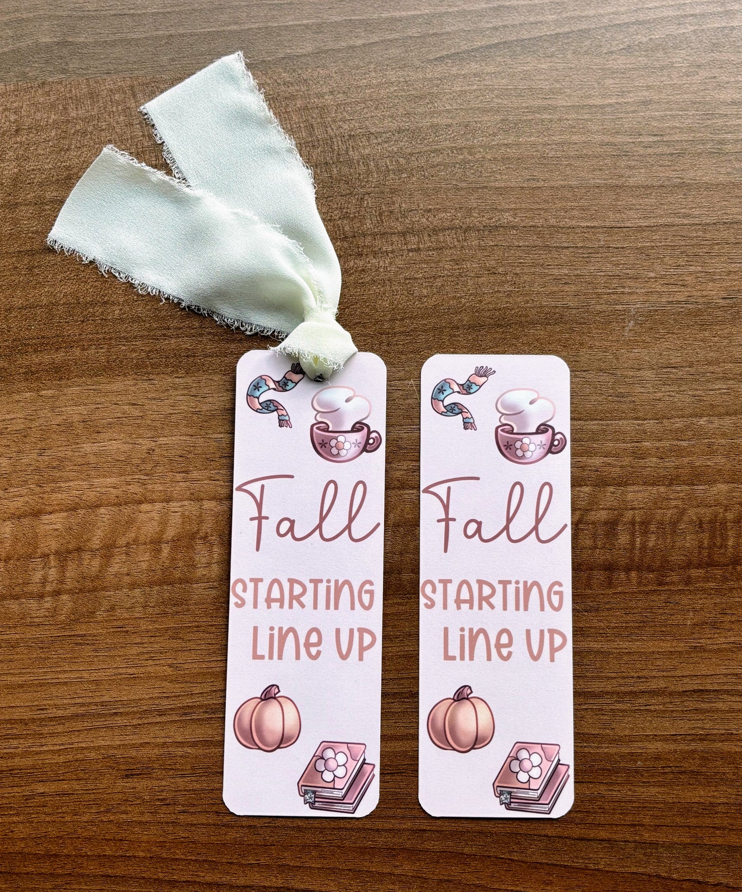 Fall Starting Line Up Bookmark