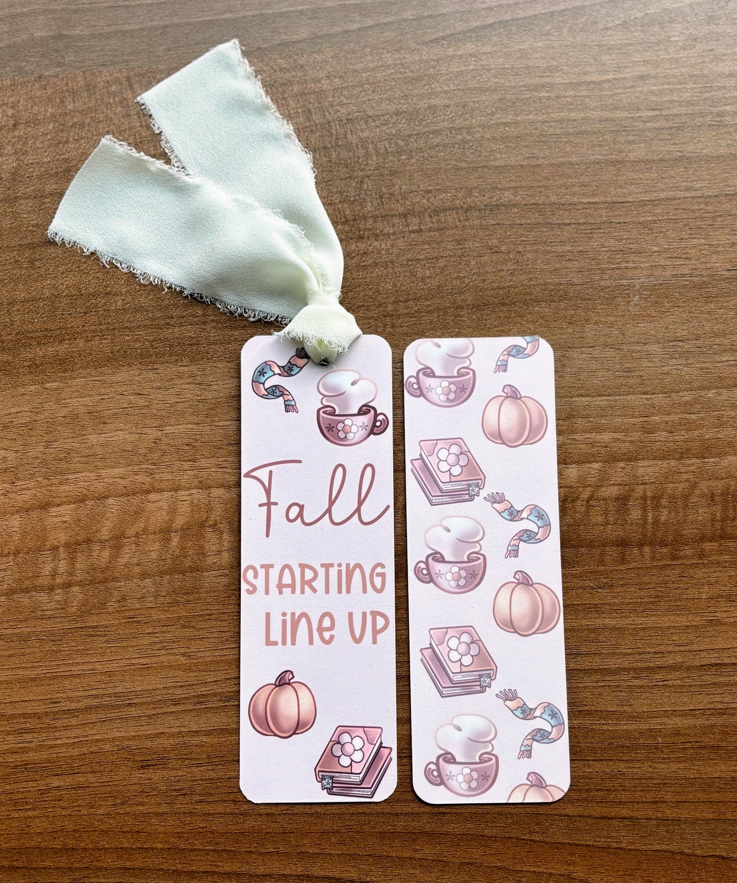 Fall Starting Line Up Bookmark