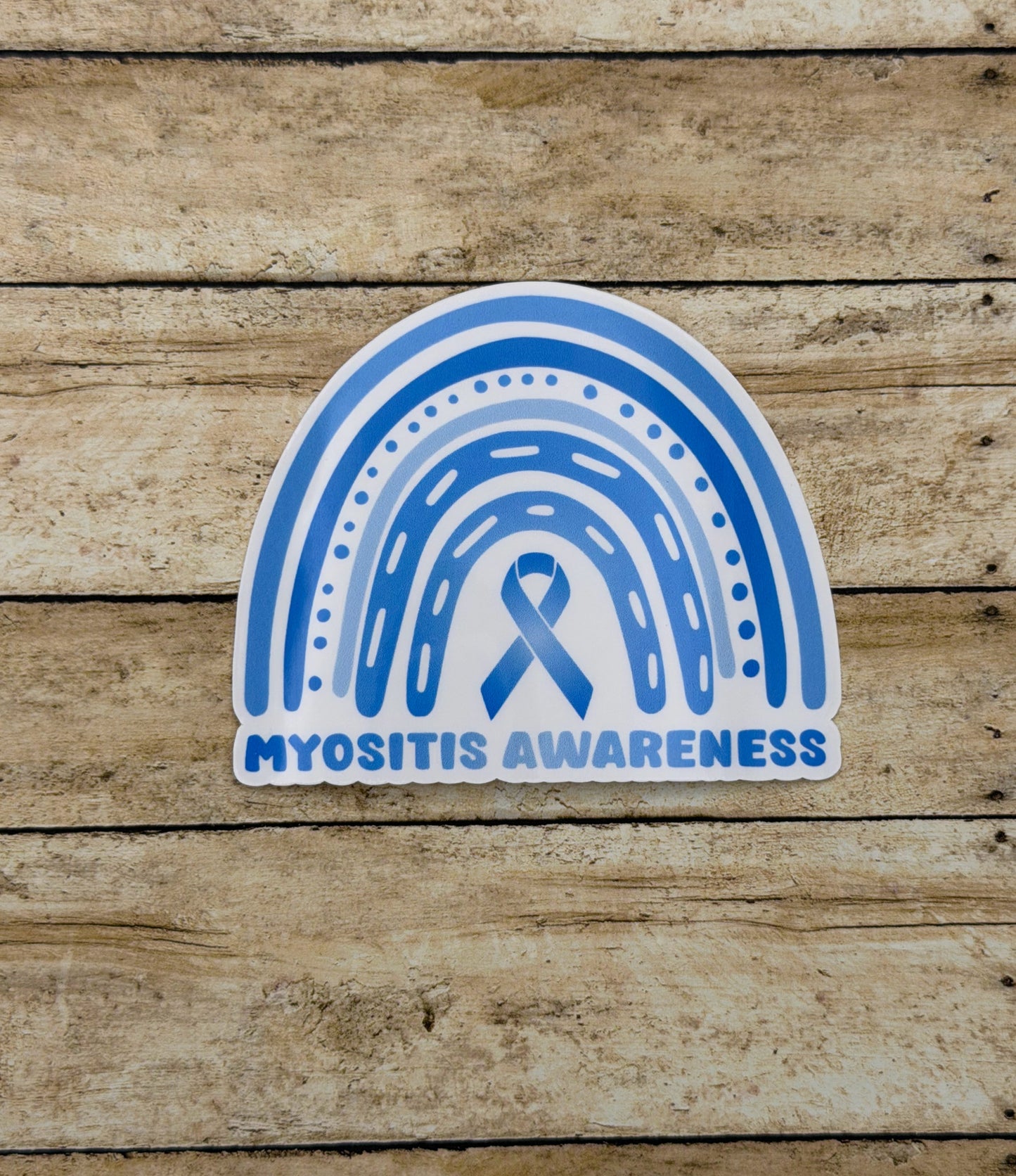 Myositis Awareness Rainbow Sticker or Magnet