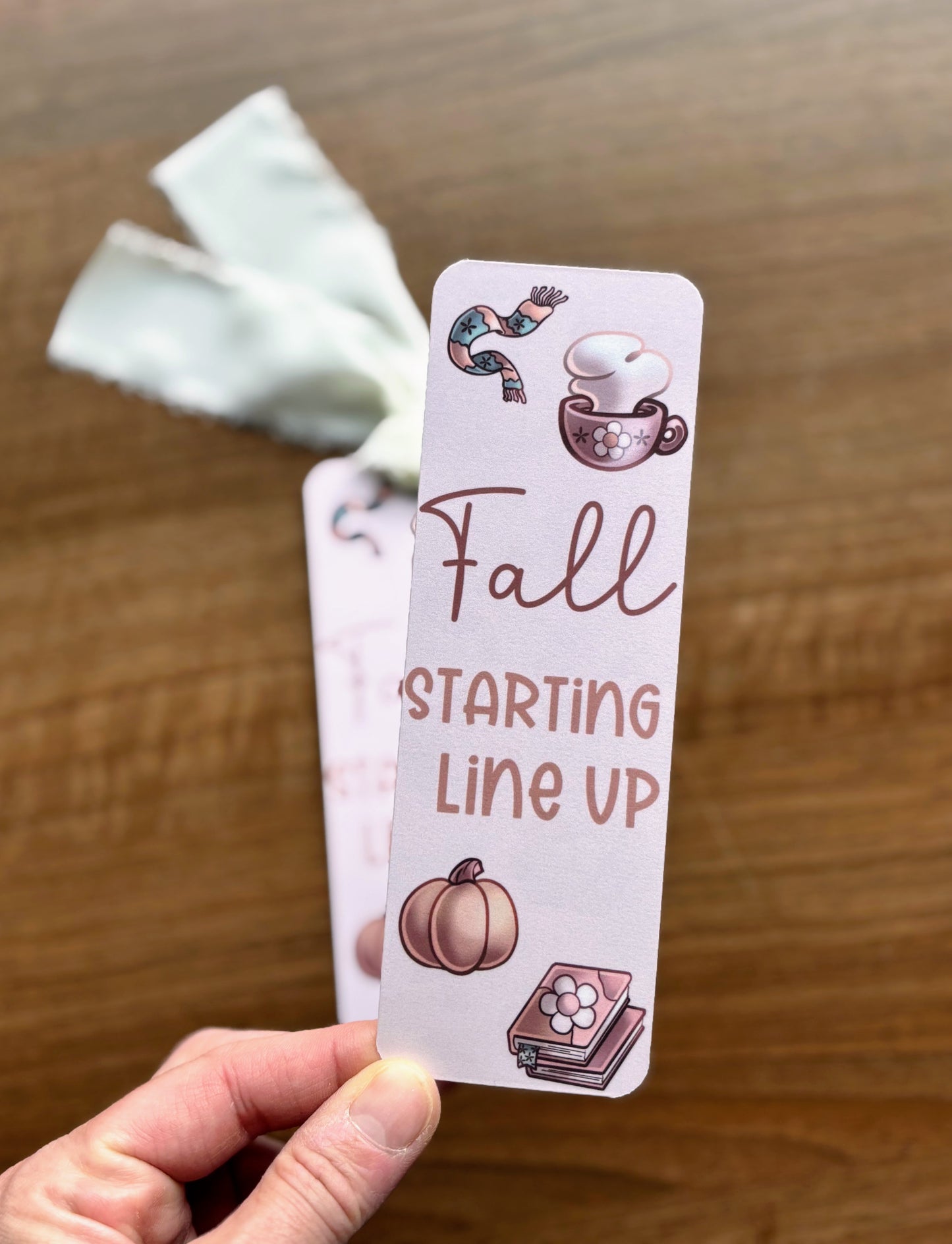 Fall Starting Line Up Bookmark