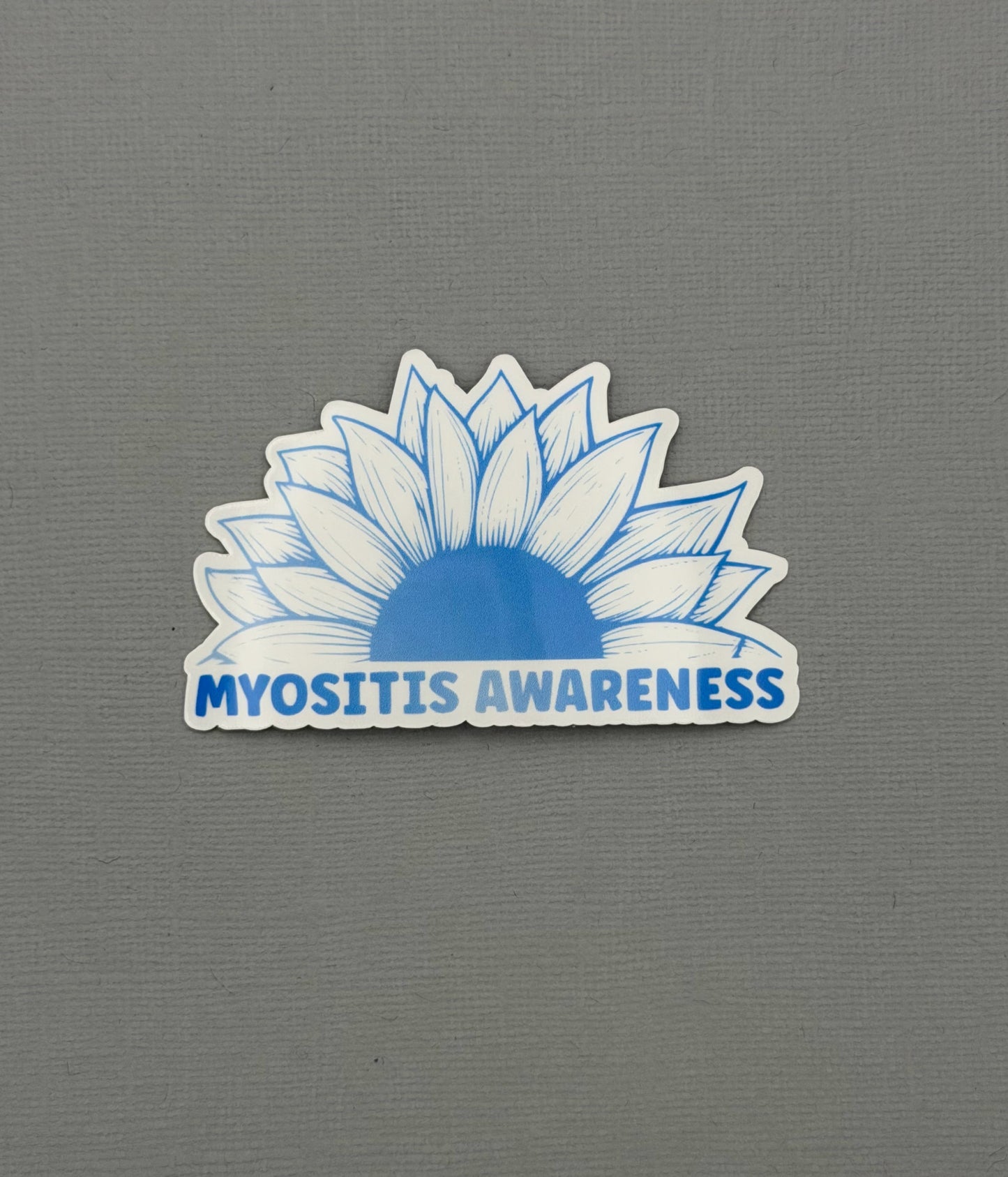 Myositis Awareness Sunflower Sticker or Magnet