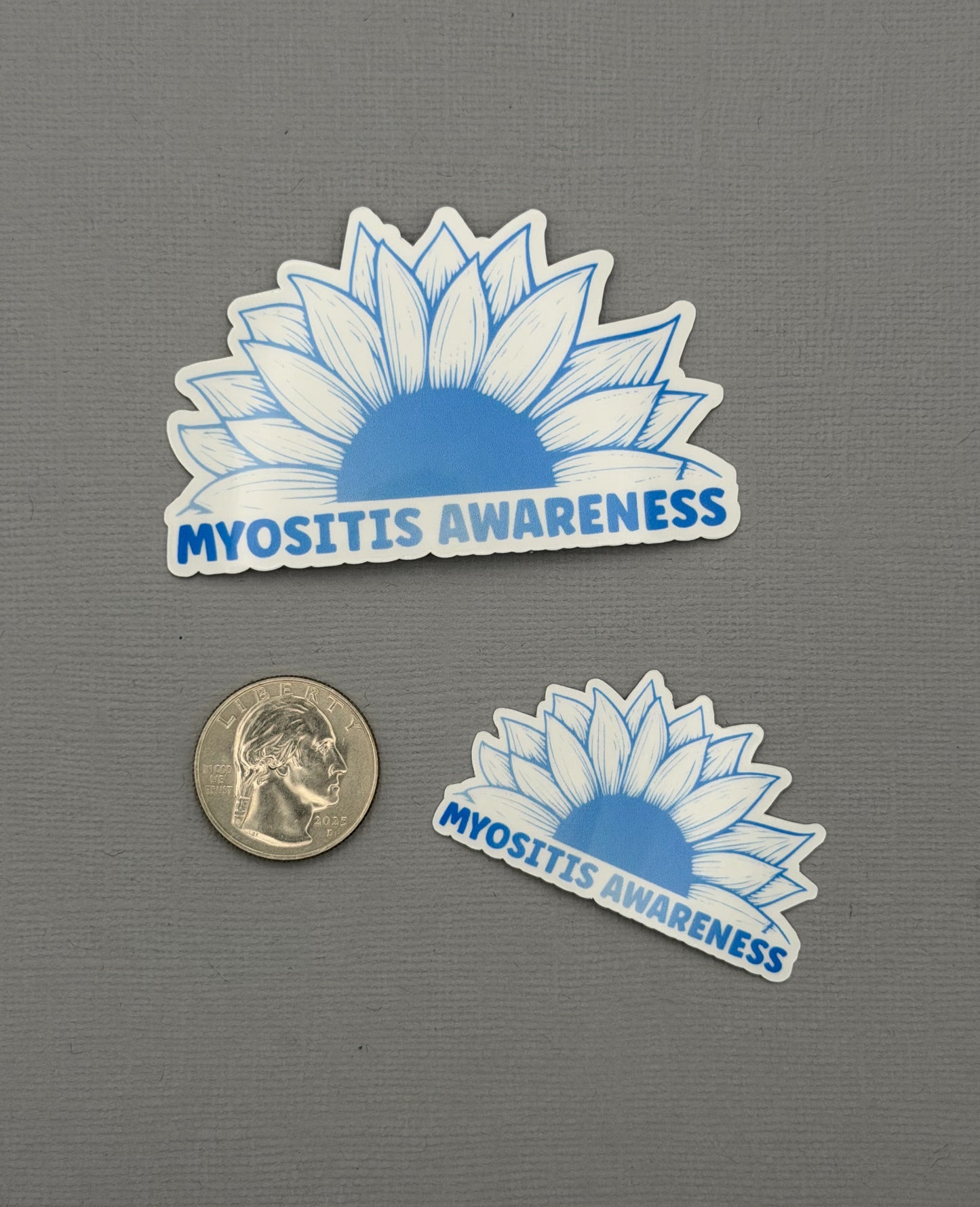 Myositis Awareness Sunflower Sticker or Magnet