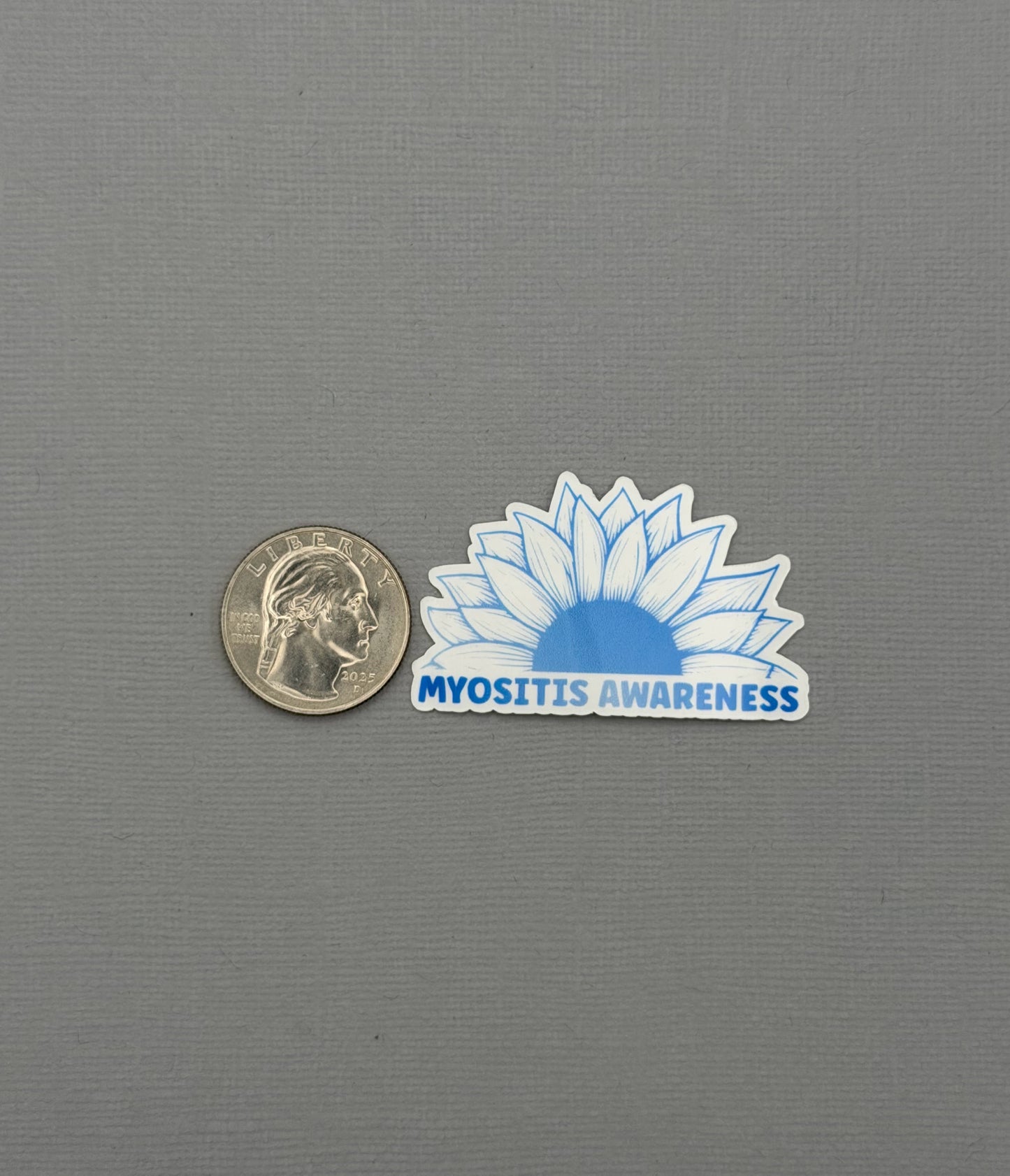 Myositis Awareness Sunflower Sticker or Magnet