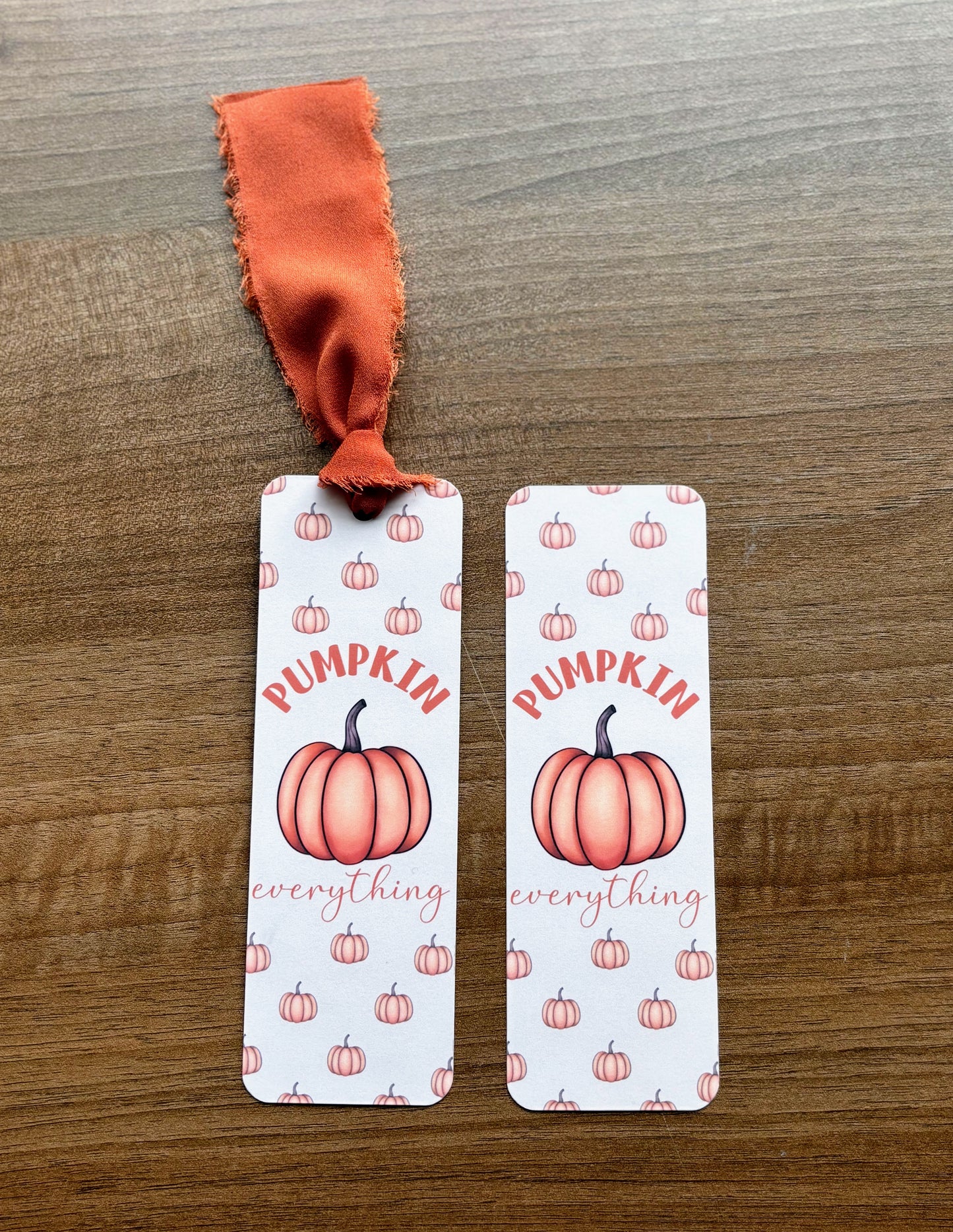 Pumpkin Everything Bookmark
