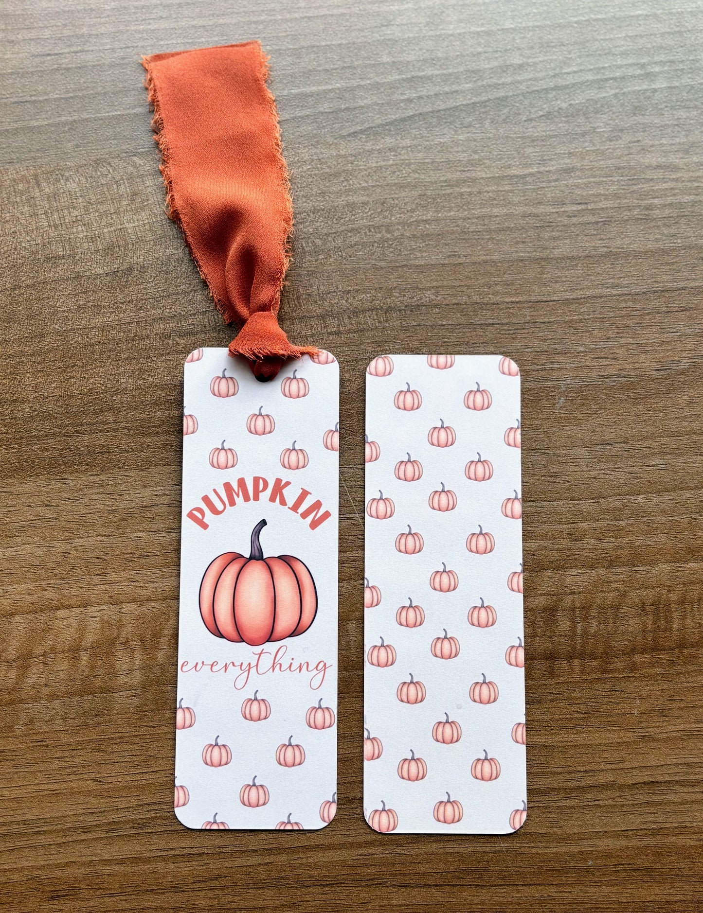 Pumpkin Everything Bookmark