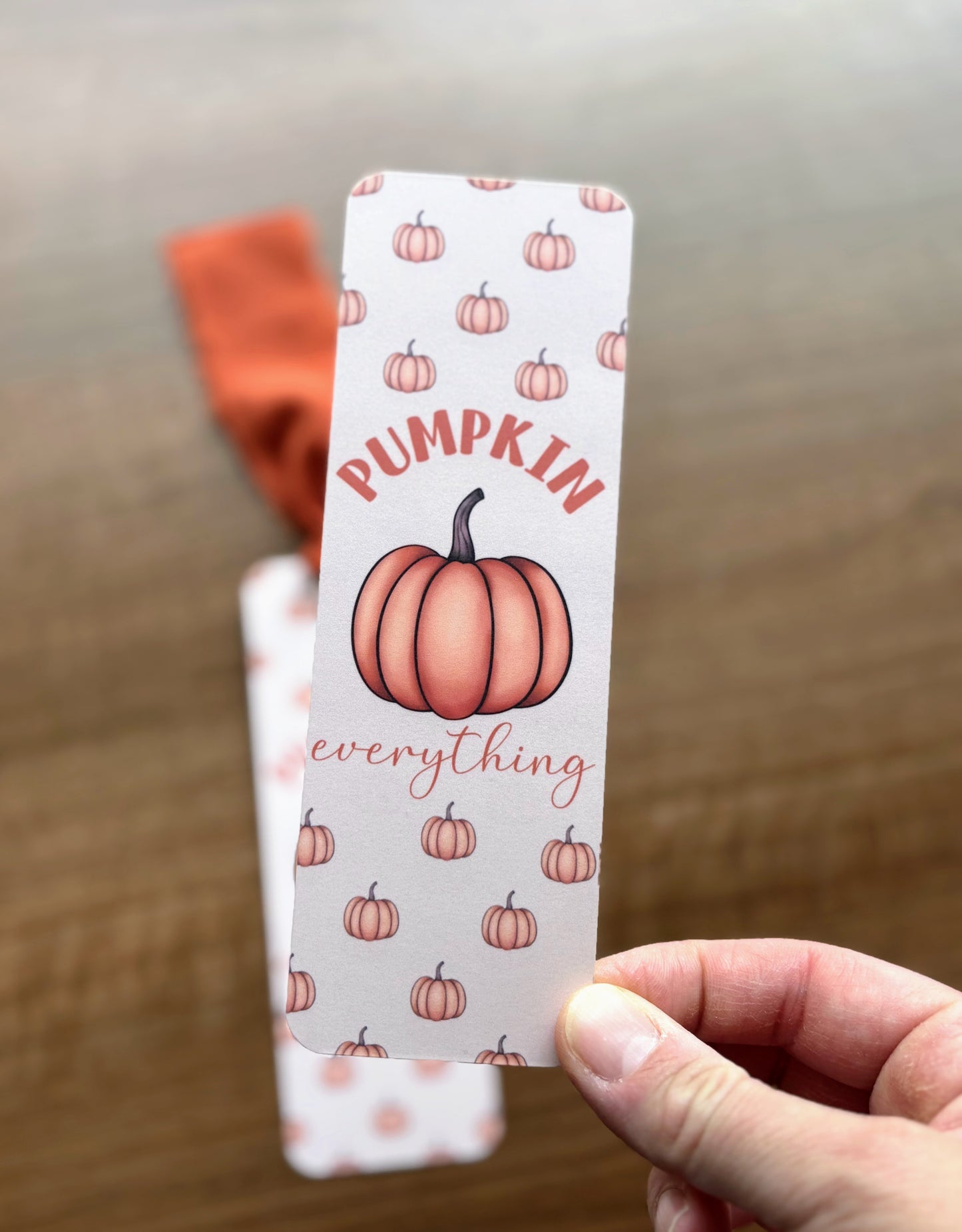 Pumpkin Everything Bookmark