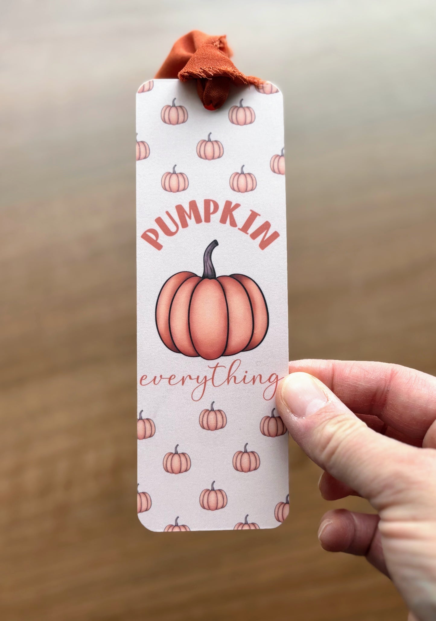 Pumpkin Everything Bookmark