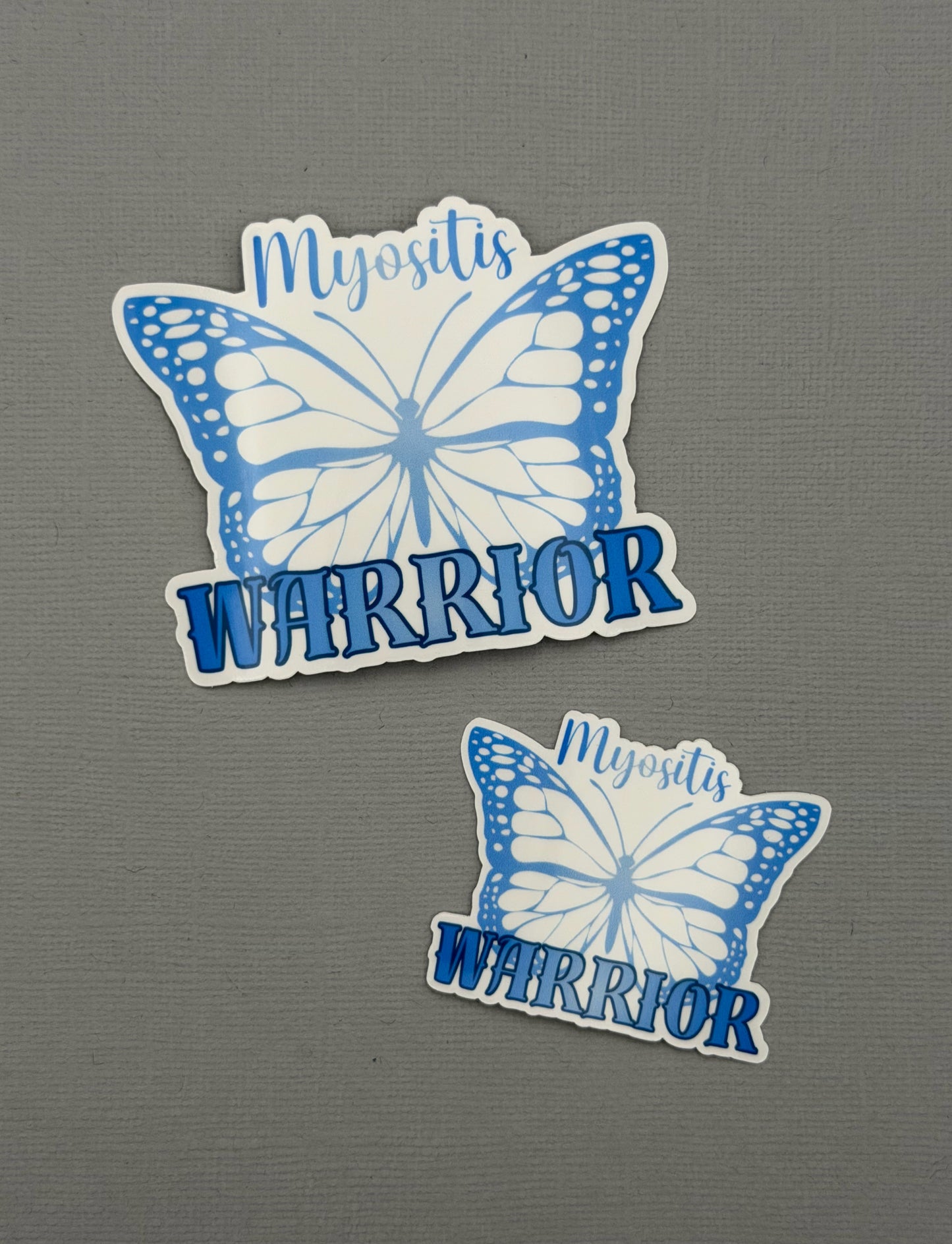 Myositis Warrior Butterfly Sticker or Magnet