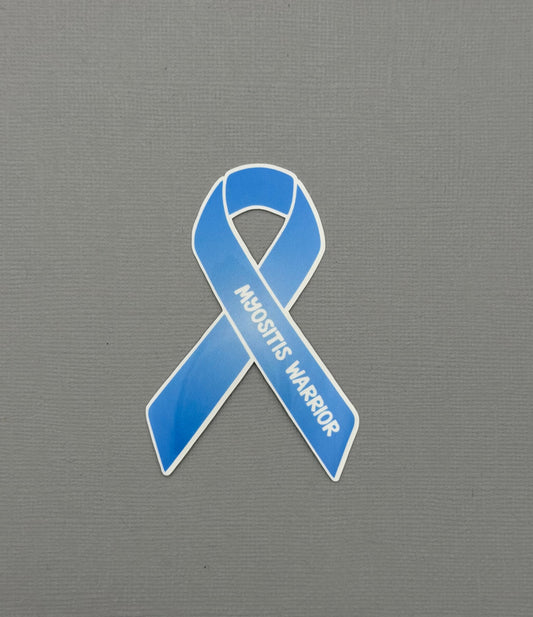 Myositis Warrior Ribbon Sticker or Magnet
