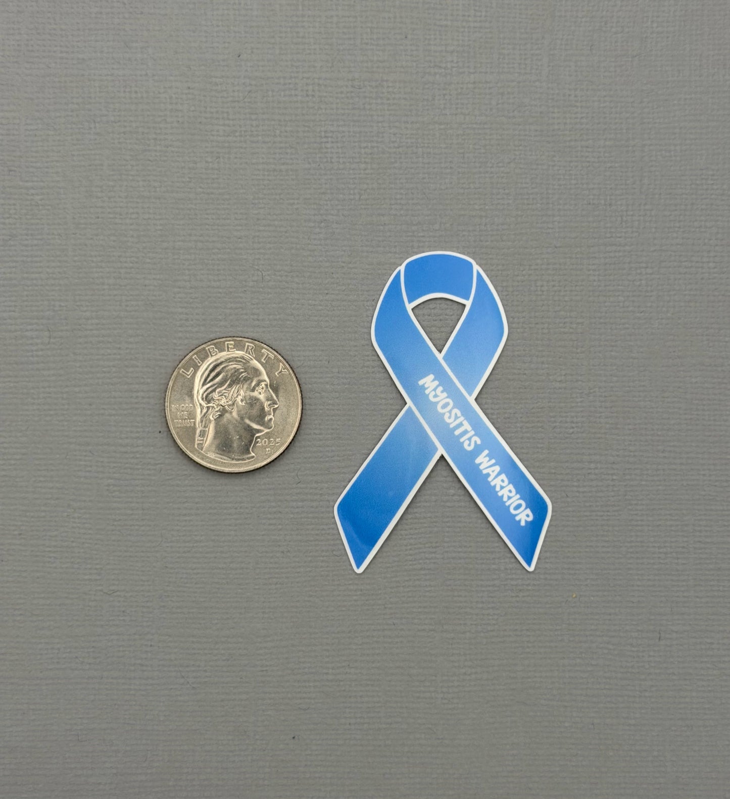 Myositis Warrior Ribbon Sticker or Magnet