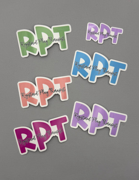 Registered Play Therapist RPT Sticker or Magnet