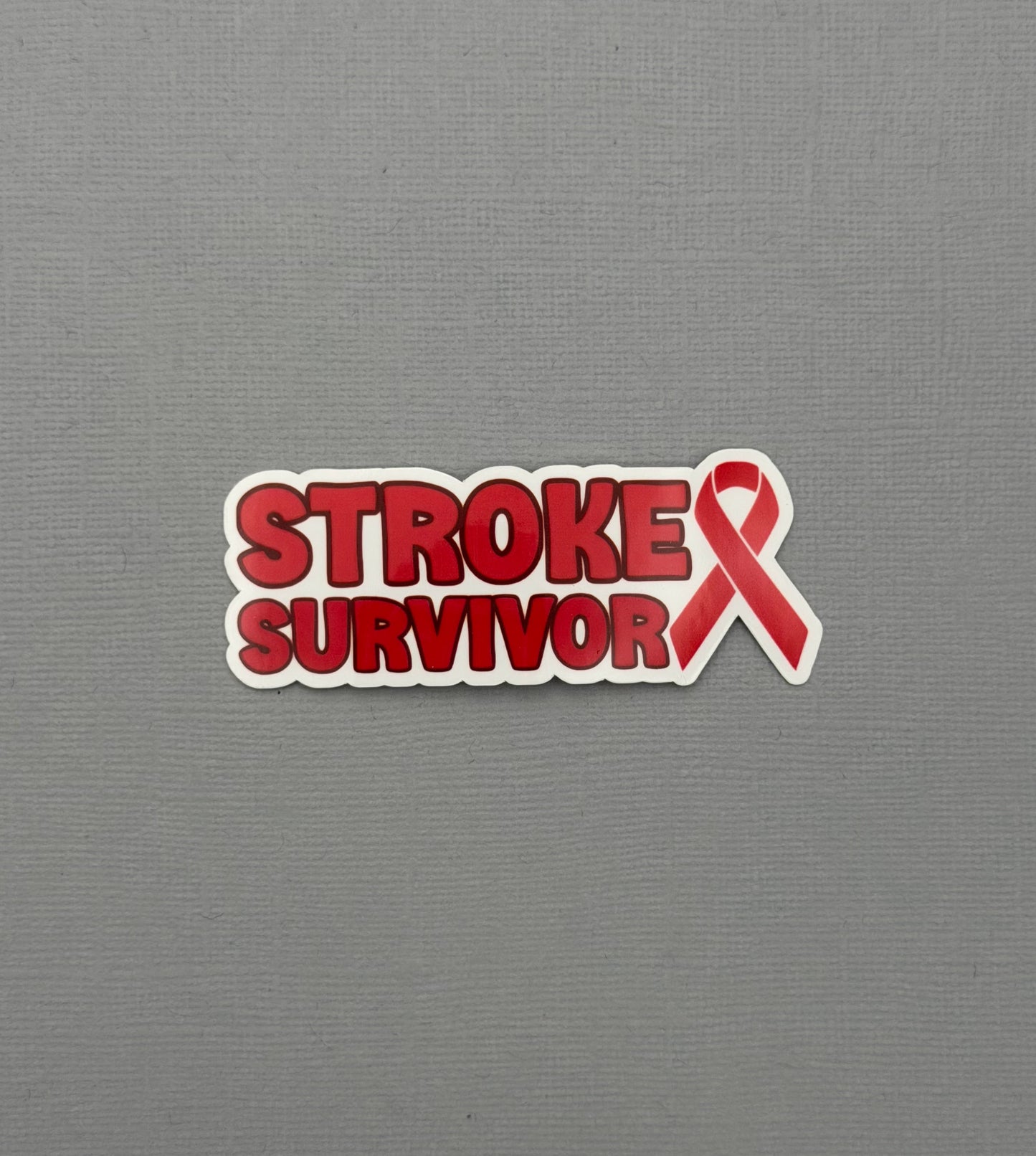 Stroke Survivor with Ribbon Sticker or Magnet